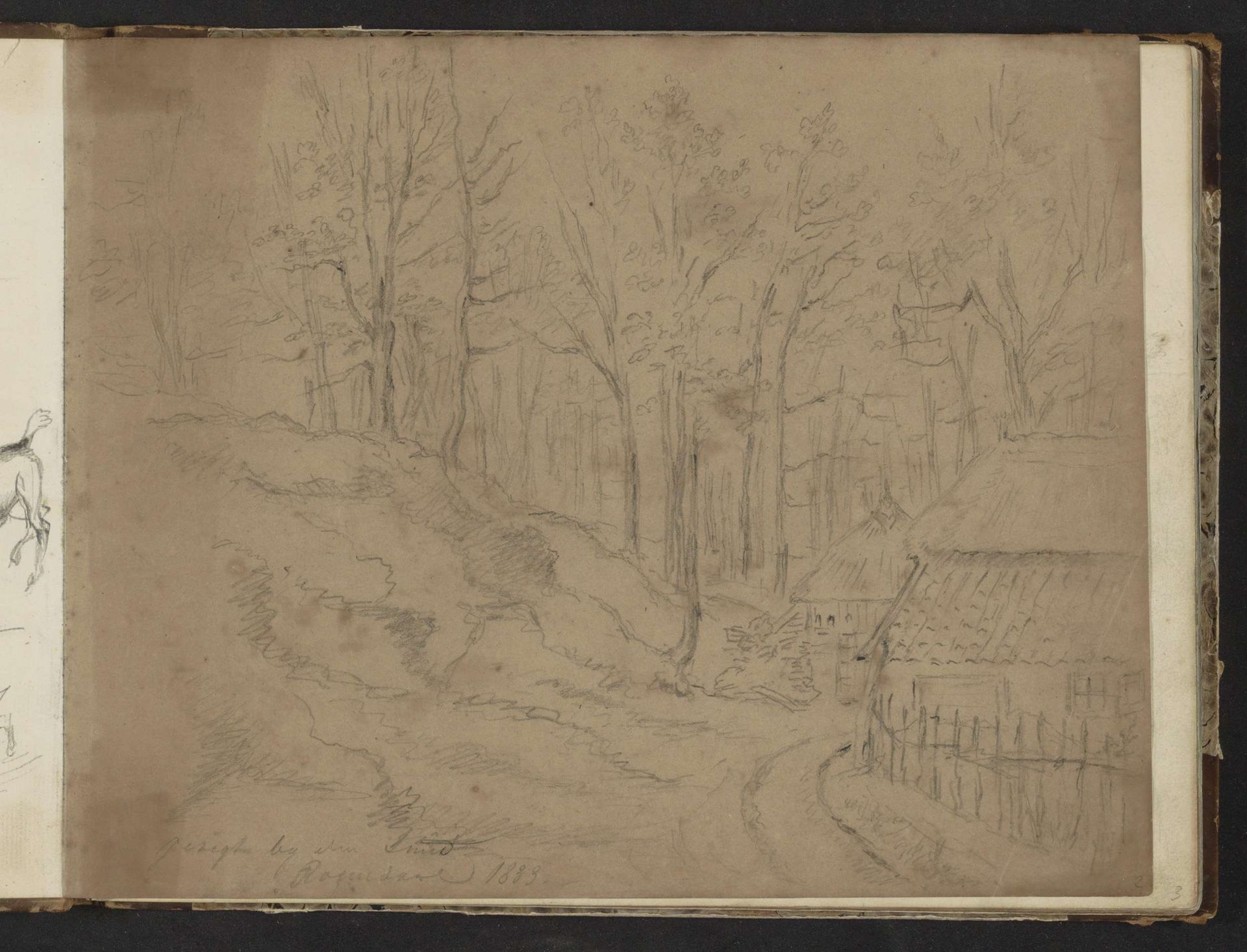 Huis van een smid in het bos van Rozendaal by Johannes Tavenraat