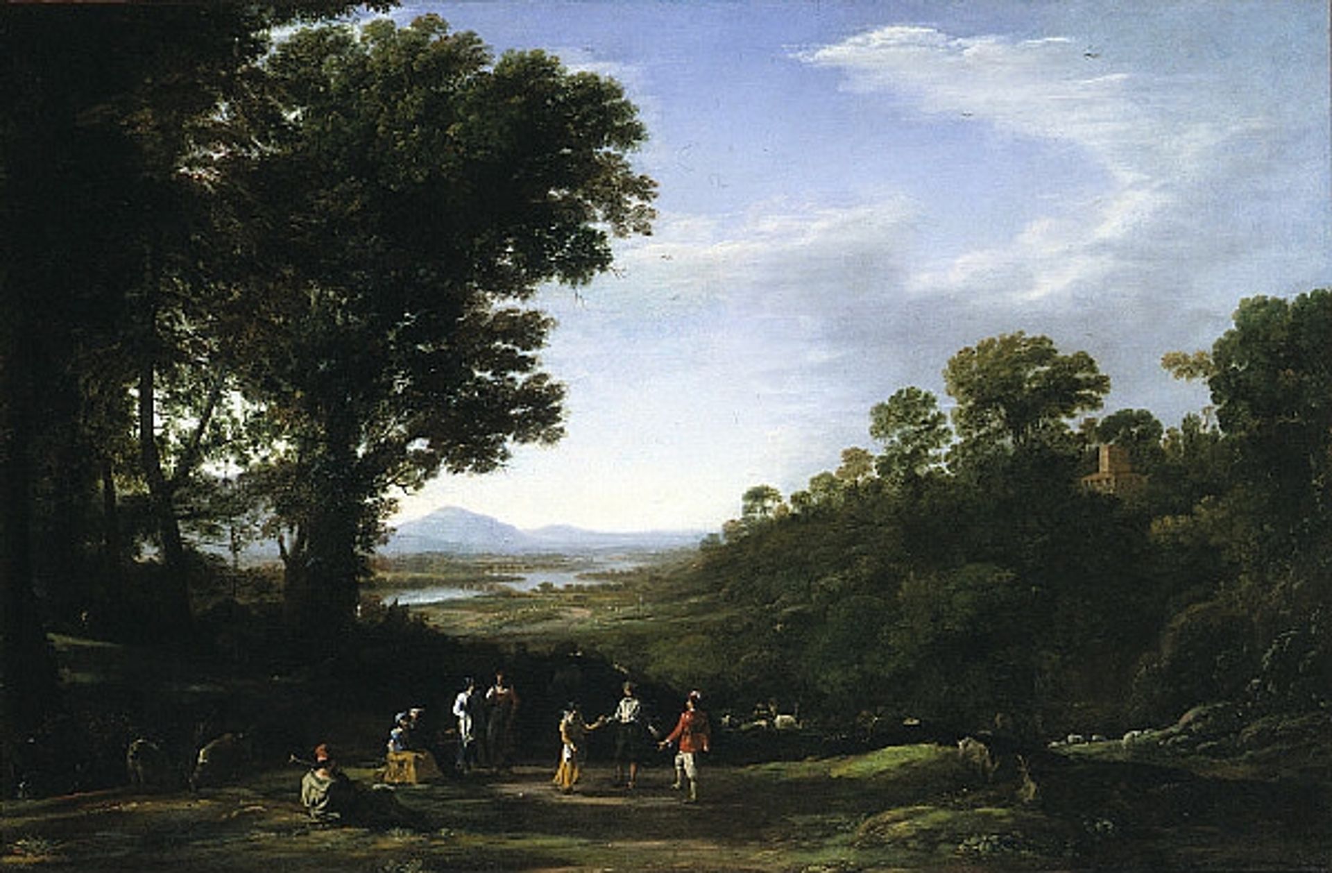 Villagers Dancing by Claude Lorrain