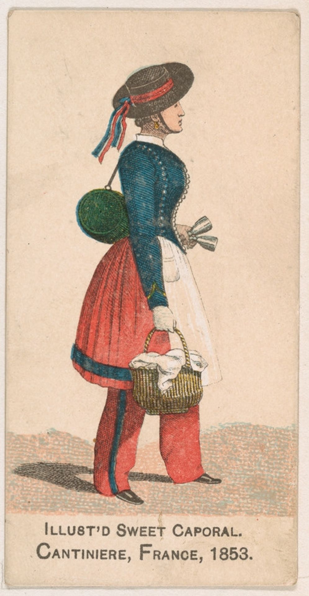 Cantiniere, France, 1853, from the Military Series (N224) issued by Kinney Tobacco Company to promote Sweet Caporal Cigarettes by Kinney Brothers Tobacco Company