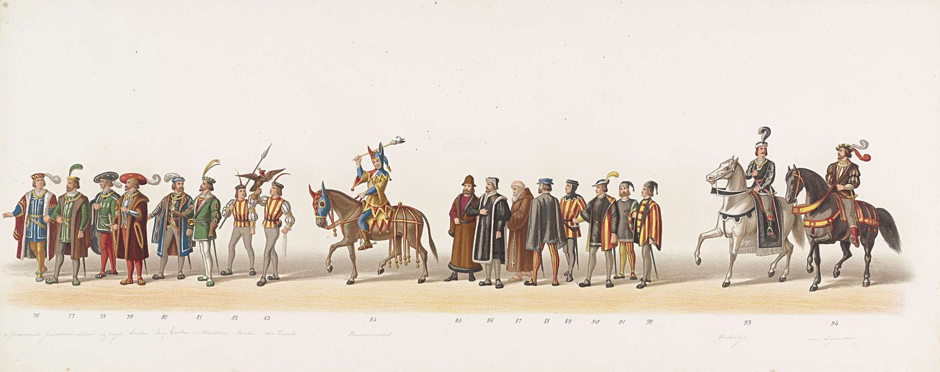 Delftse optocht van 1873 (zesde plaat) by Anonymous