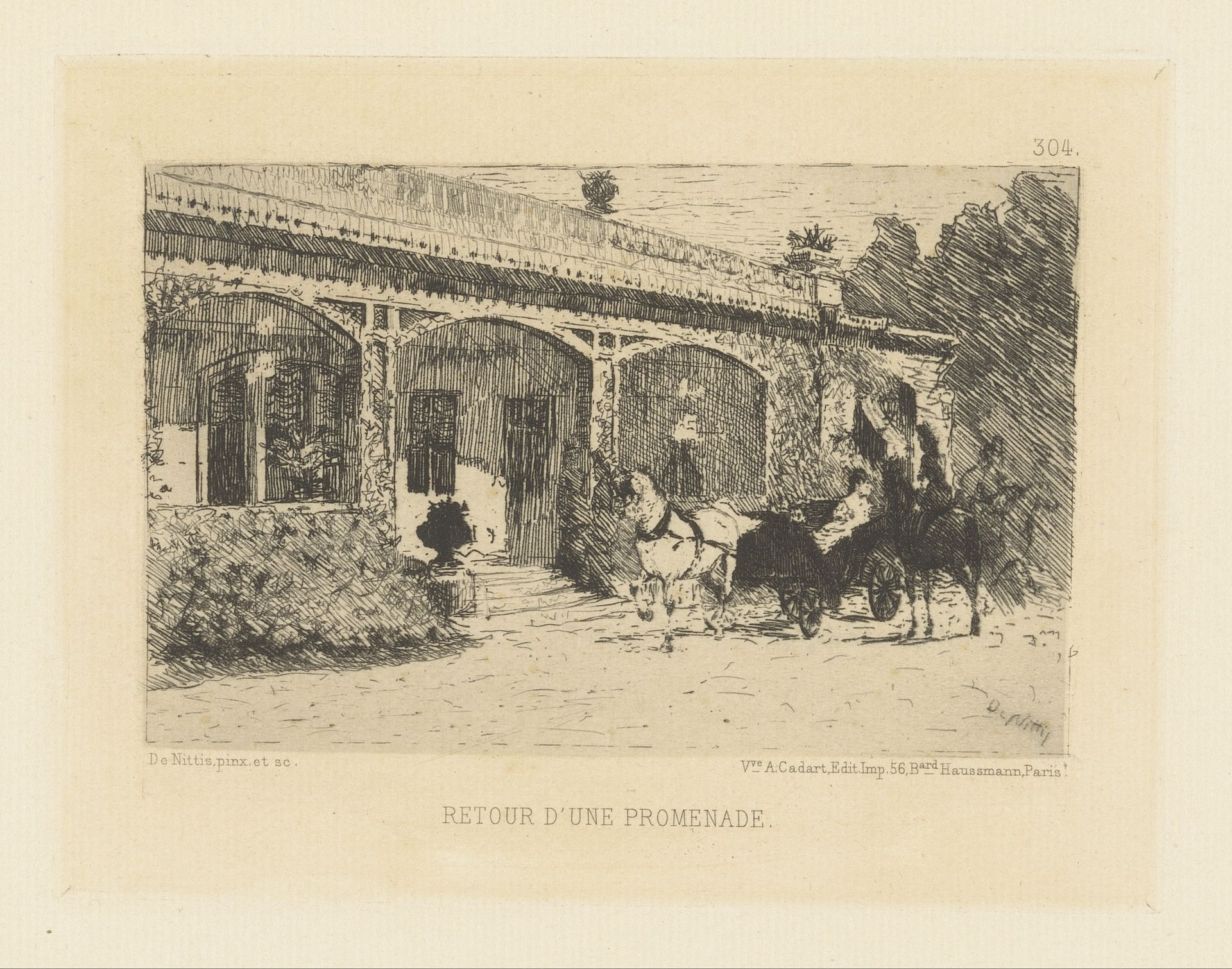 Thuiskomst van de wandelrit by Giuseppe de Nittis