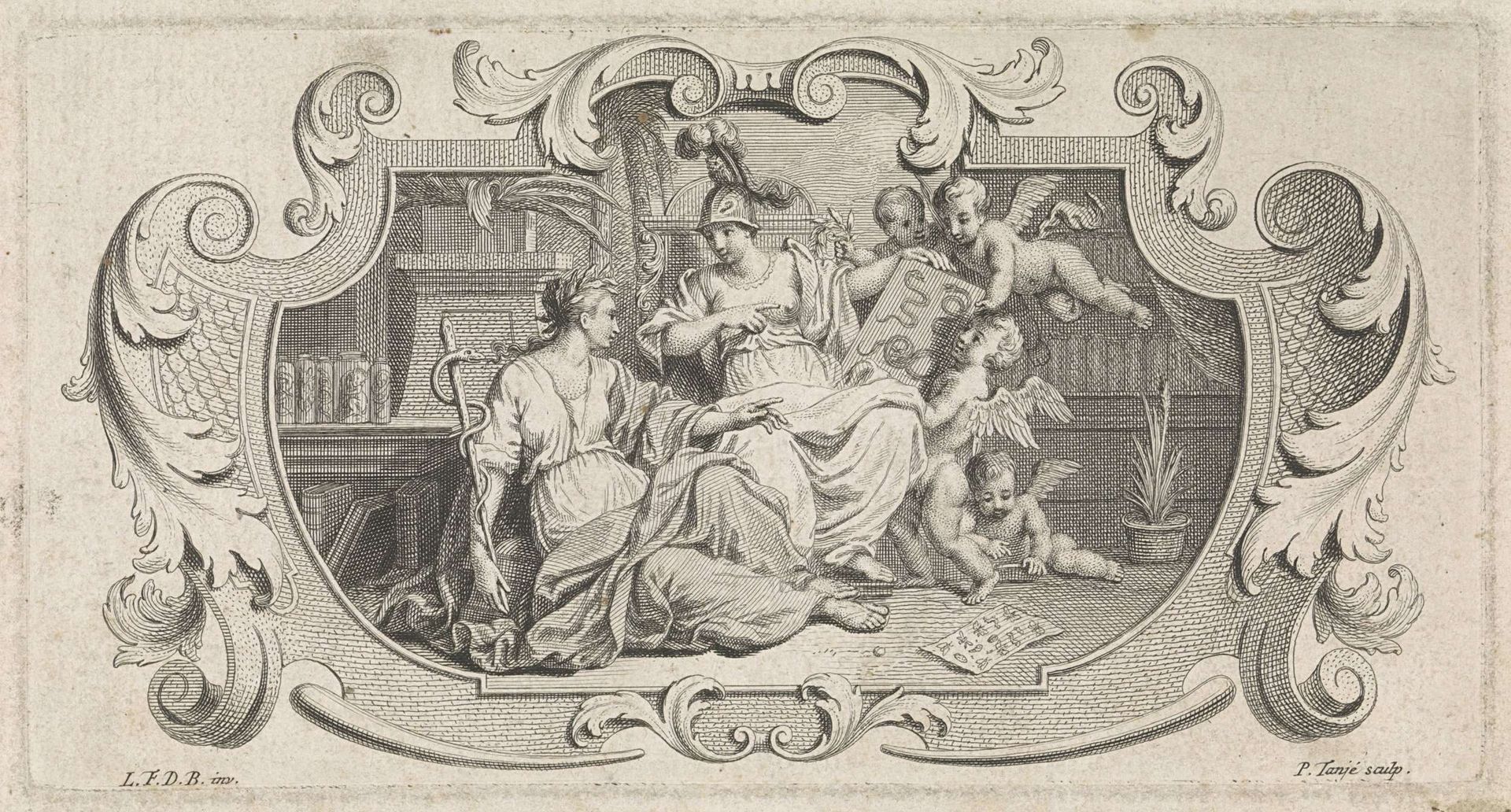 Geneeskunde en Minerva by Pieter Tanjé