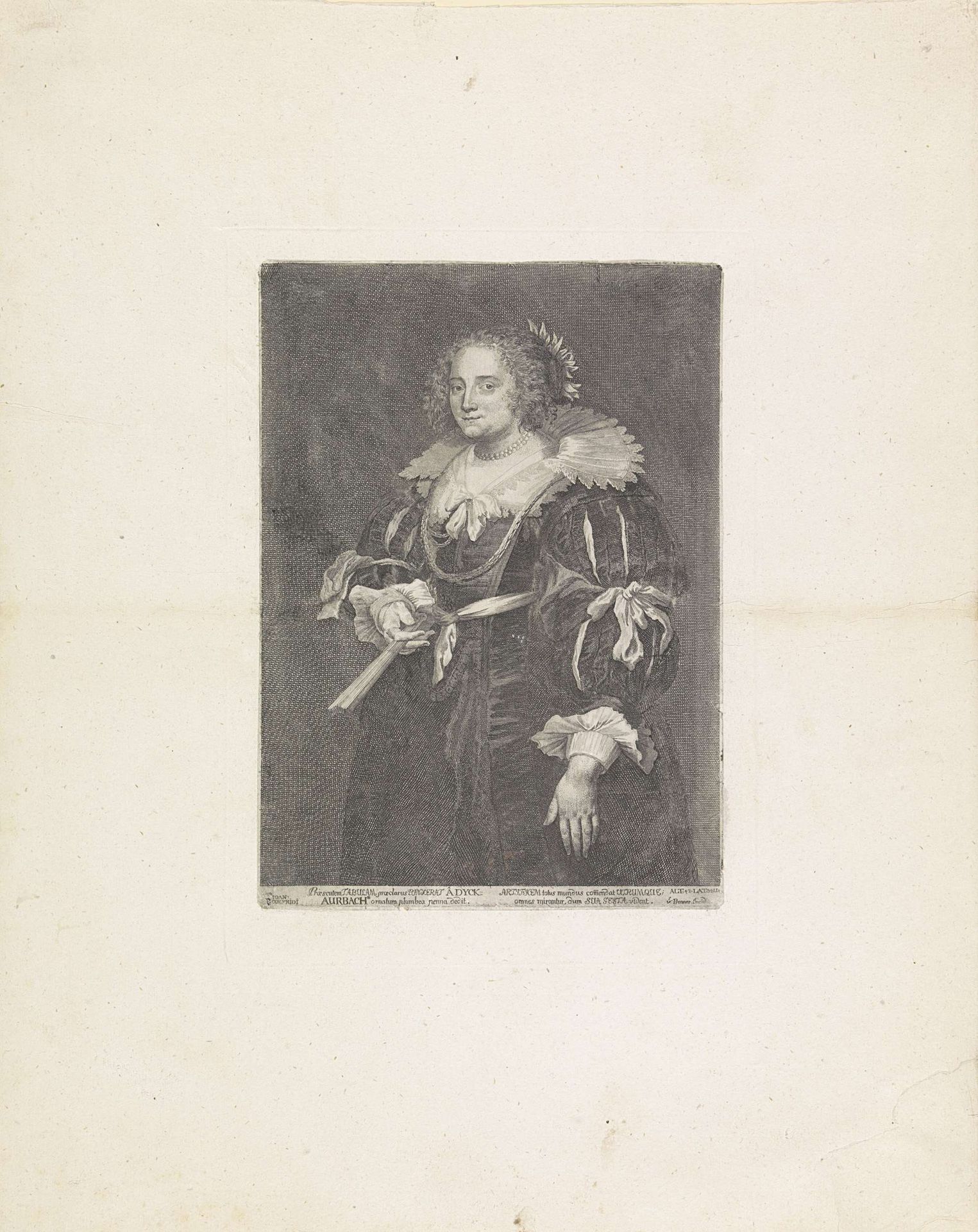 Portret van Amalia van Solms by Ioan Godefridi