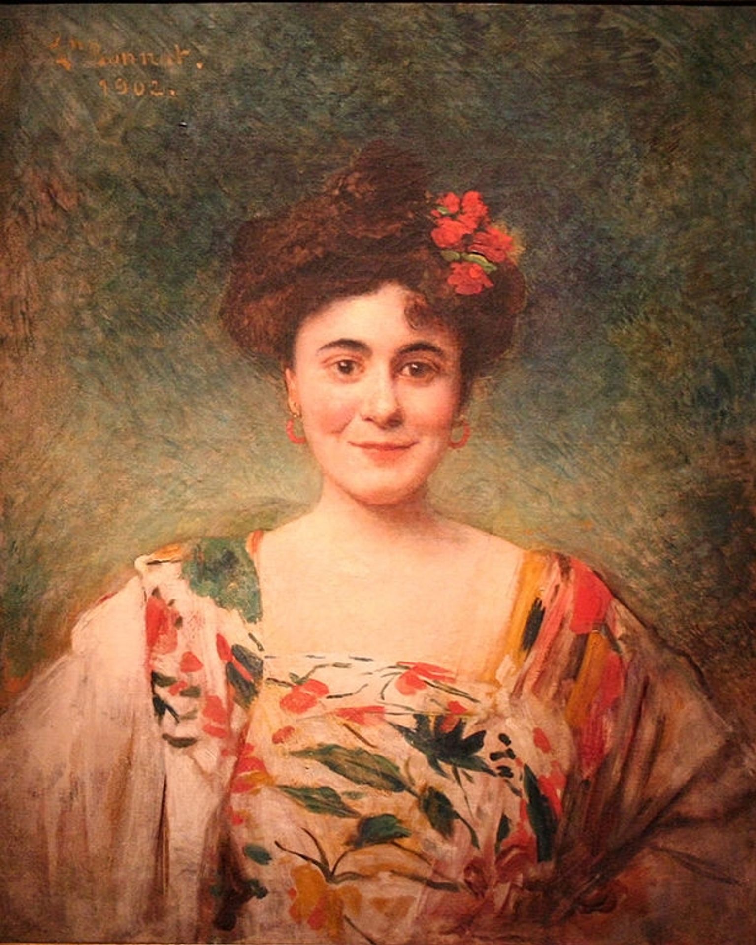 Portrait de madame Dotézac by Léon Bonnat