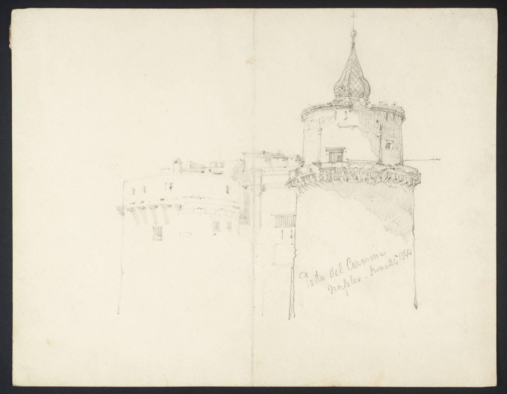 Porta del Carmine, Naples by Sir Francis Seymour Haden