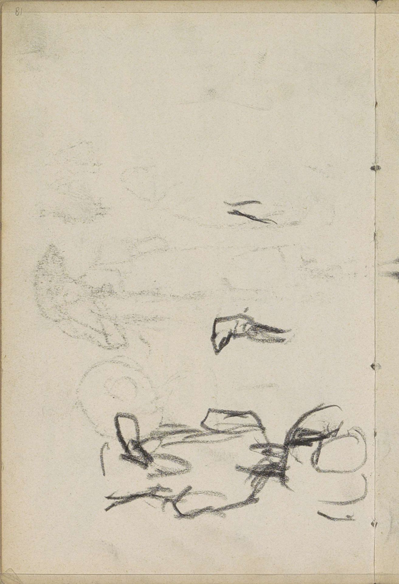 Vrouw met hoed, op de rug gezien by George Hendrik Breitner