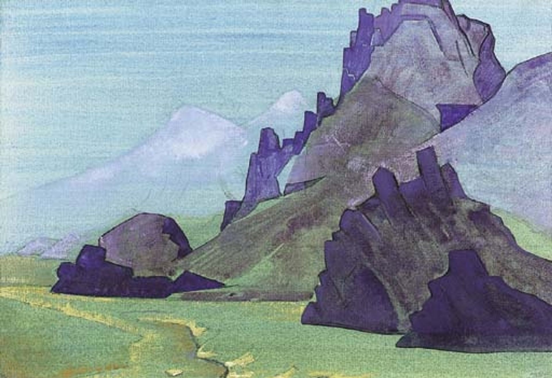 View of the Himalayan Foothills by Nicholas Roerich