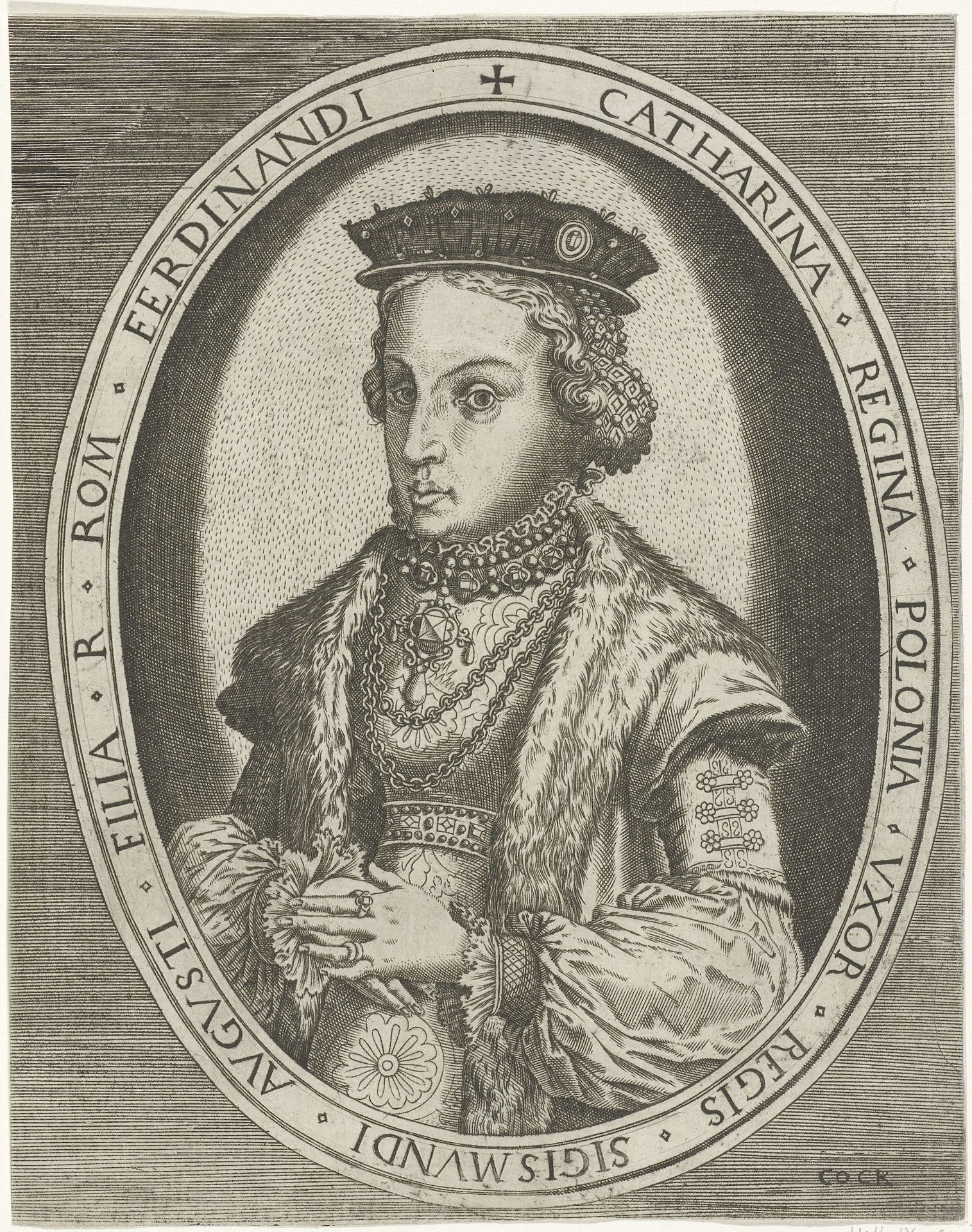 Portret van Catharina Jagiella van Polen by Frans Huys