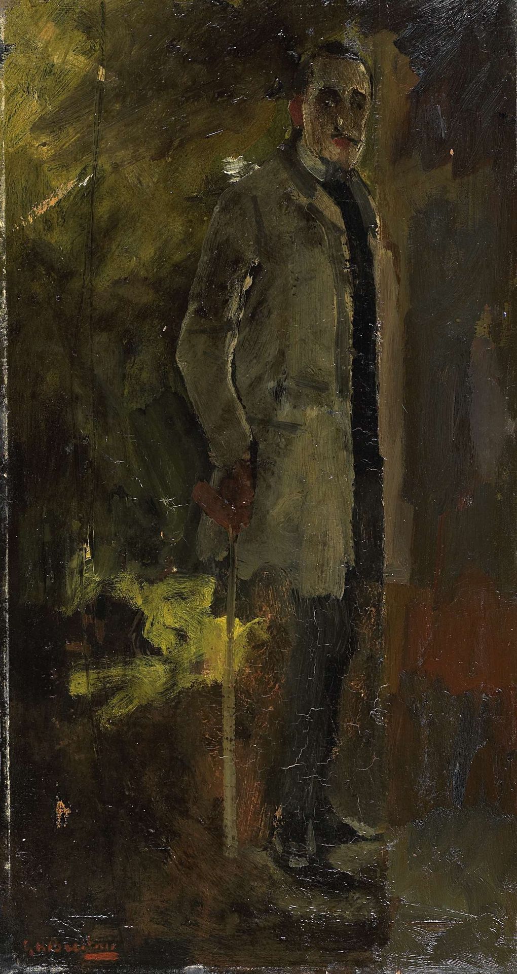 Portret van Floris Verster by George Hendrik Breitner