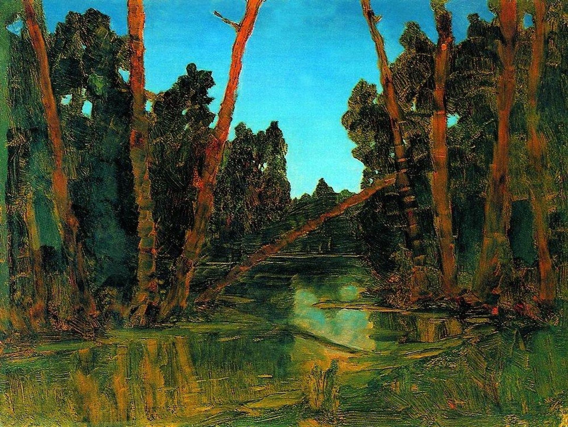 Forest swamp by Arkhyp Kuindzhi