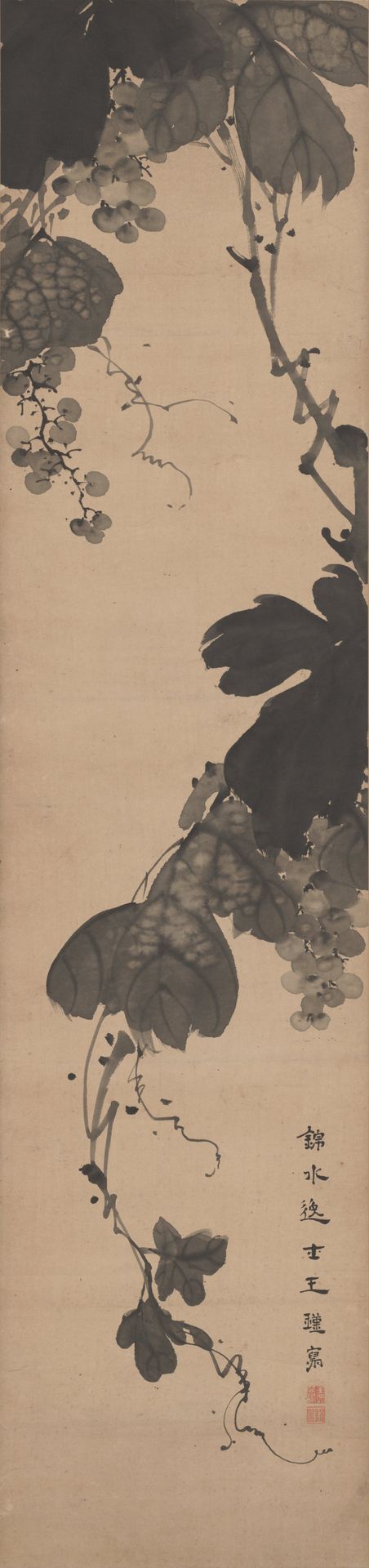 Grape Vines in the Wind by Tenryū Dōjin