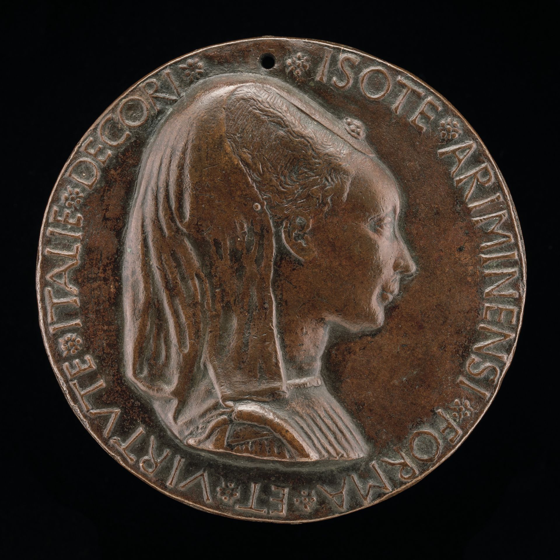 Isotta degli Atti, 1432/1433-1474, Mistress 1446, then Wife after 1453, of Sigismondo Malatesta [obverse] by Matteo de' Pasti