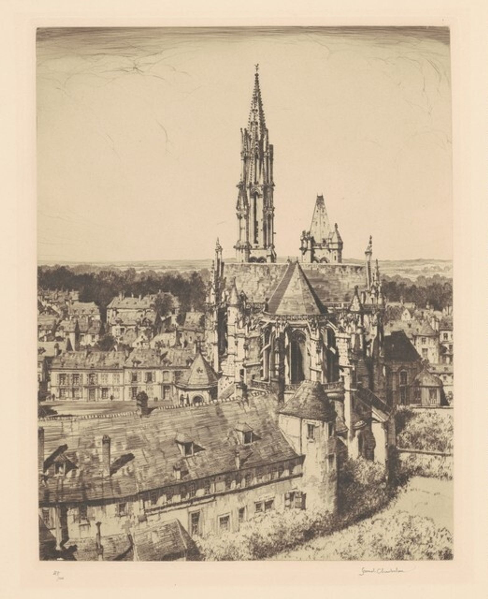 Senlis from a Crow's Nest by Samuel Chamberlain