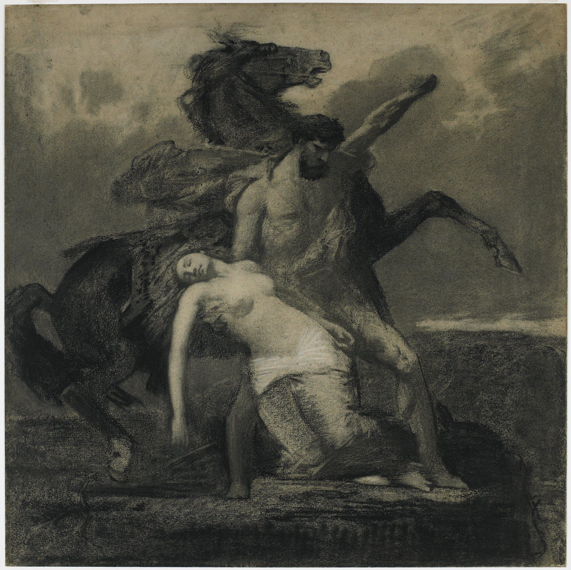 Rhadamistus Lowering Zenobia into the Araxes River by François-Nicolas Chifflart