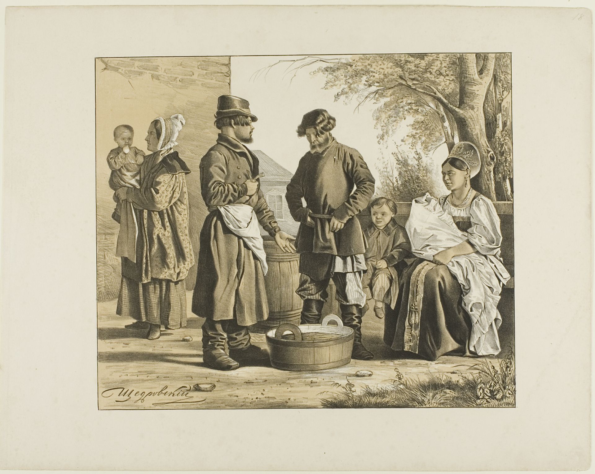 Scenes from Russian Folk Life by Ignatii Stepanovich Shchedrovskii
