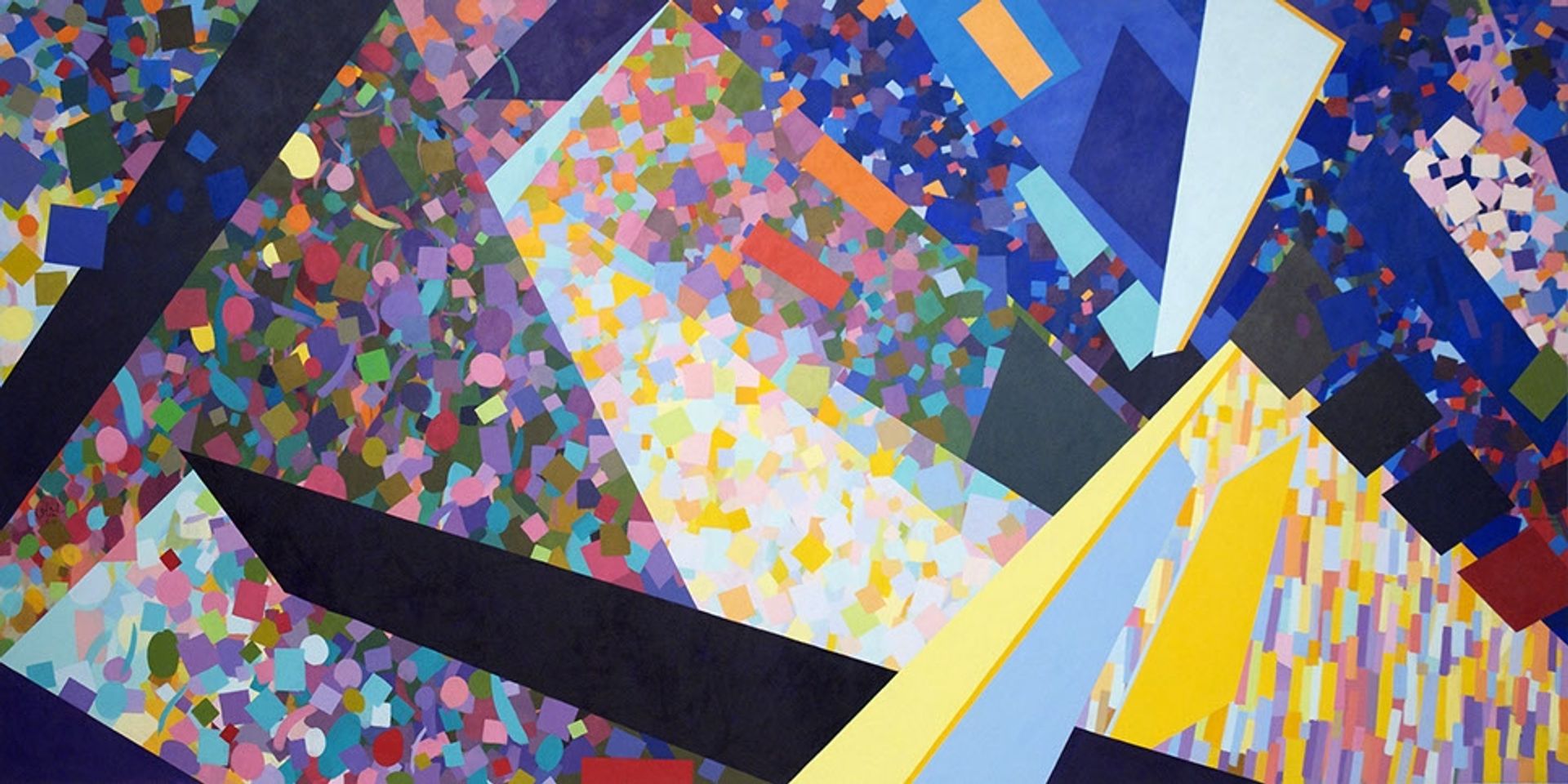 Pyramid by Samia Halaby