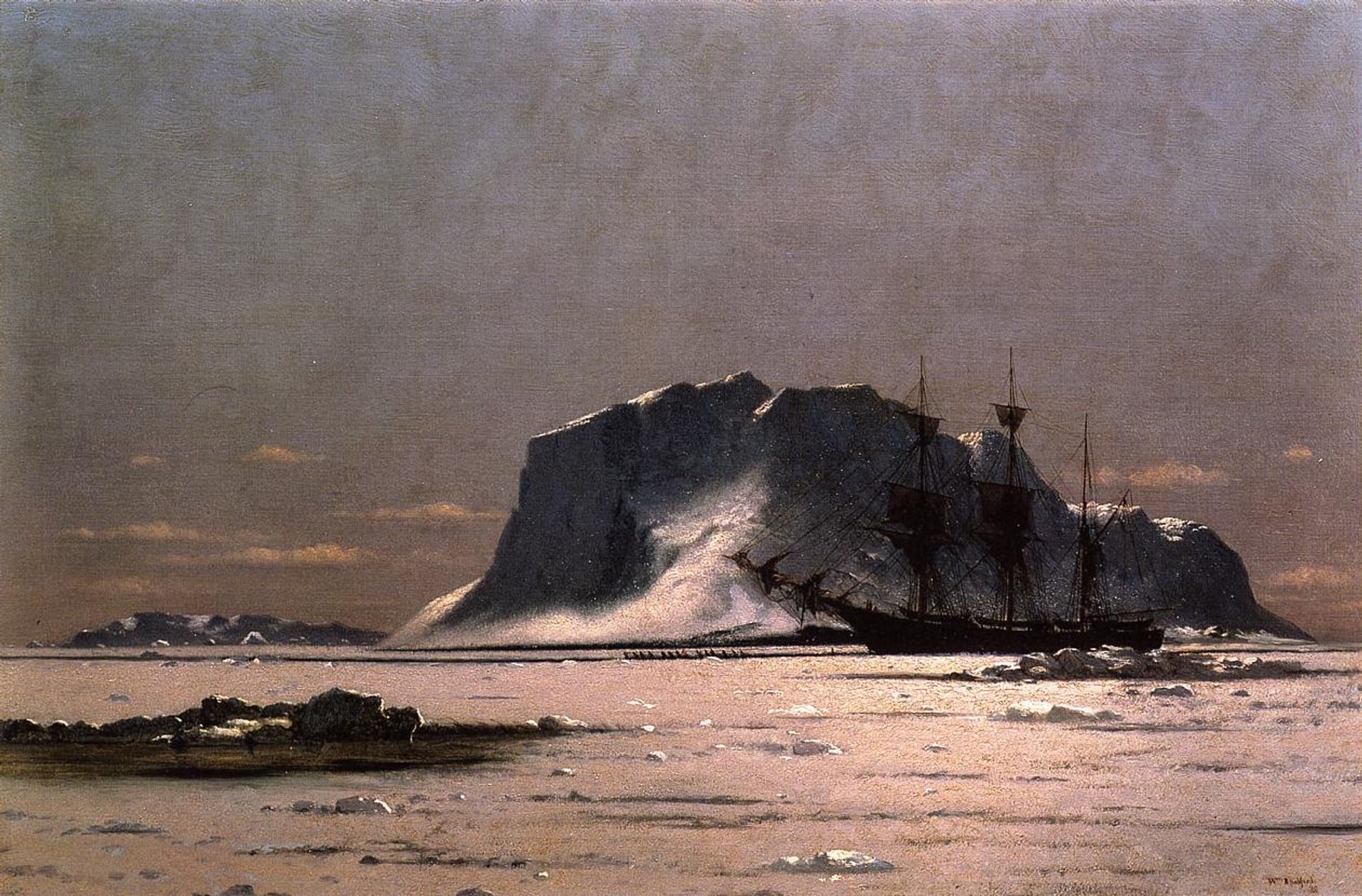 Freeing a Square Rigger by William Bradford