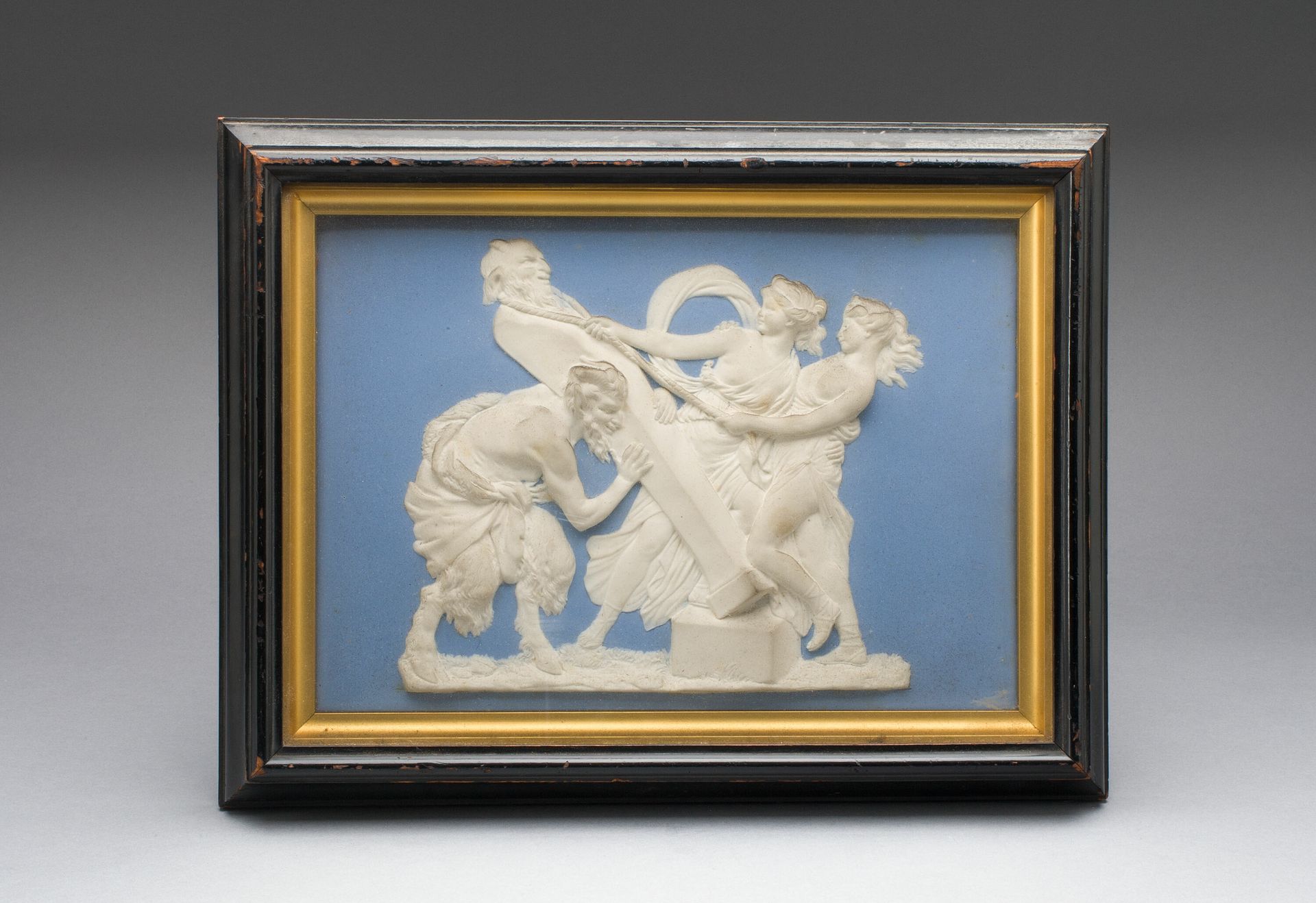 Plaque with Bacchantes and Satyr by Wedgwood Manufactory