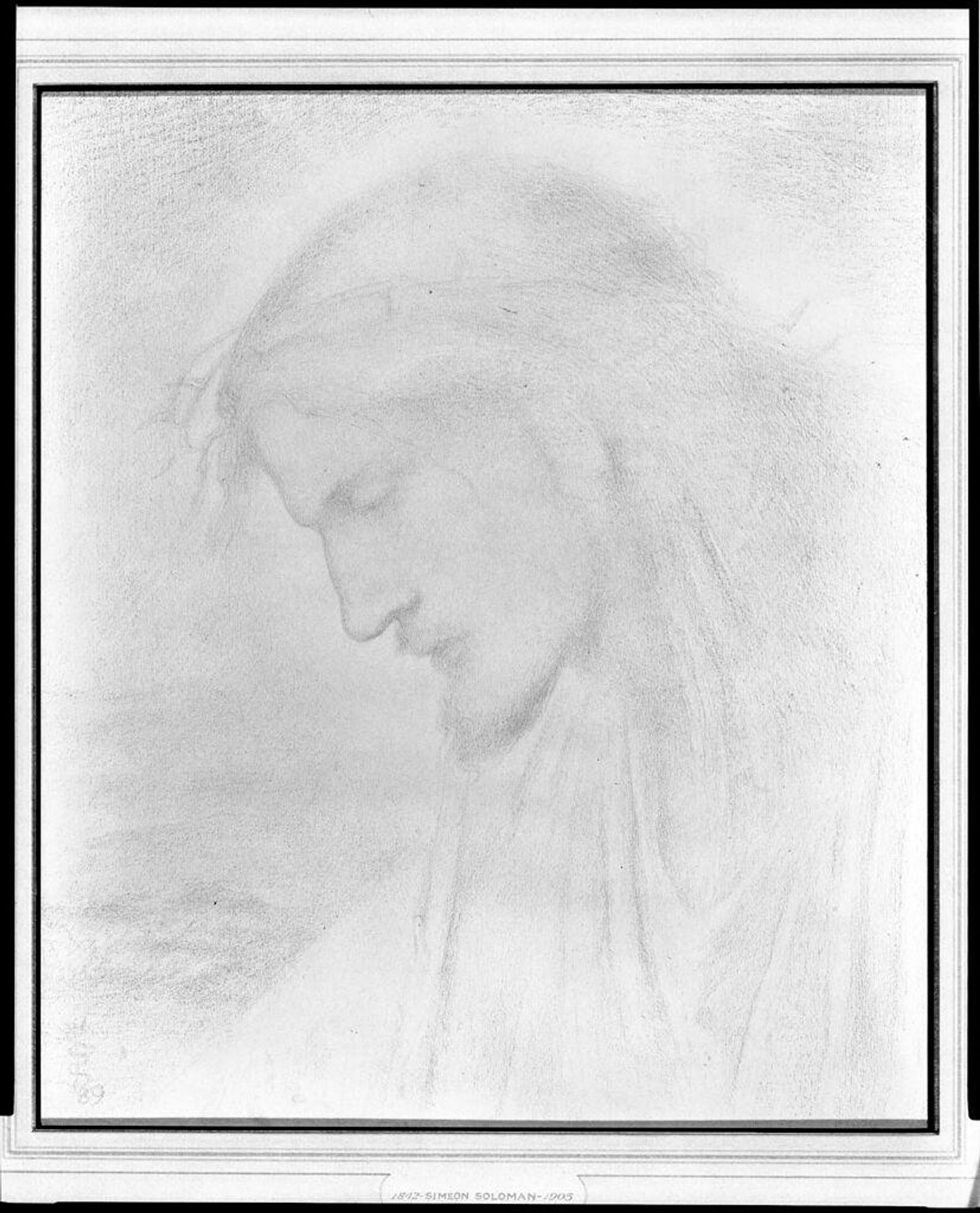Head of Christ by Simeon Solomon