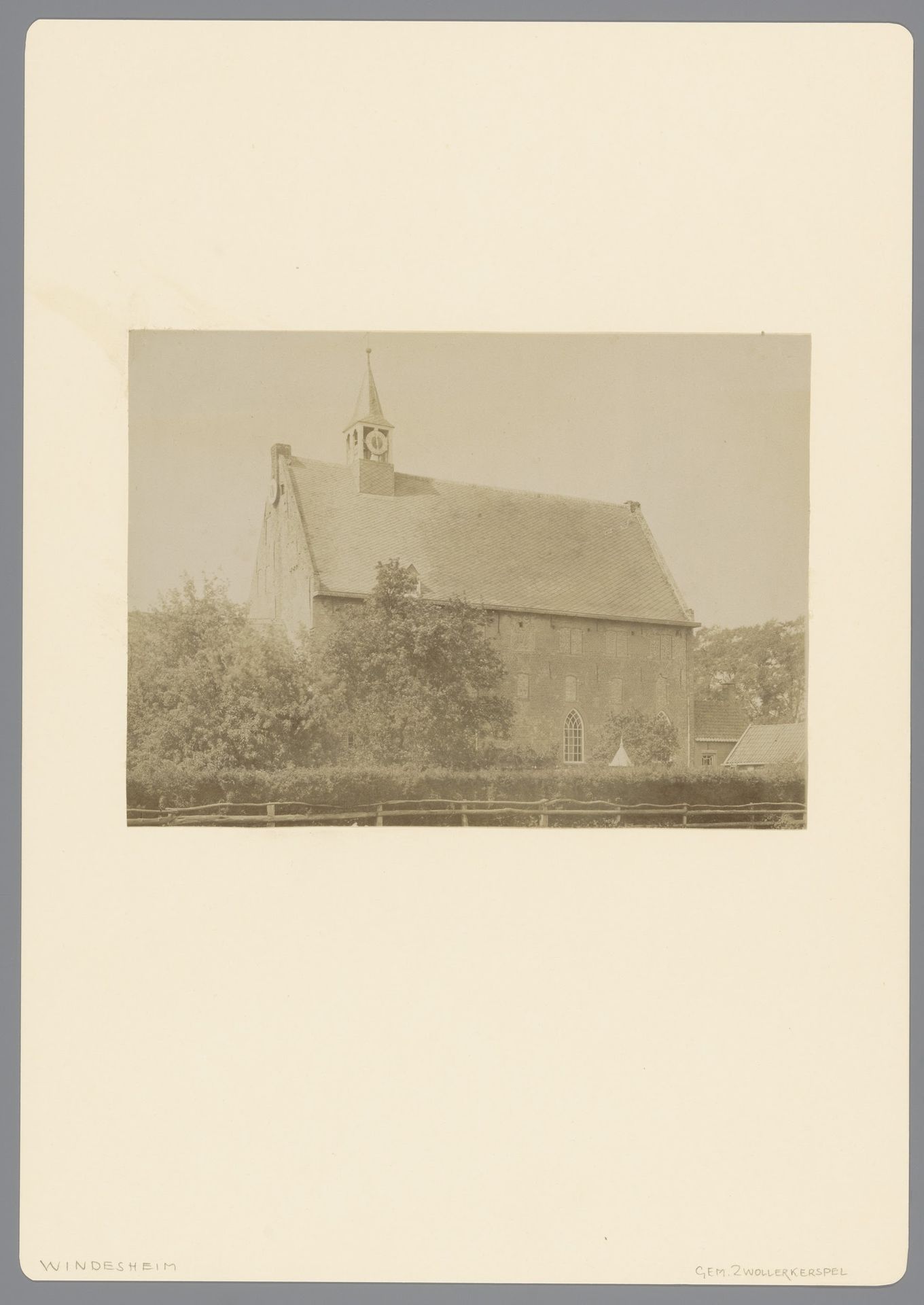 Gezicht op de kerk van Windesheim by anoniem (Monumentenzorg)