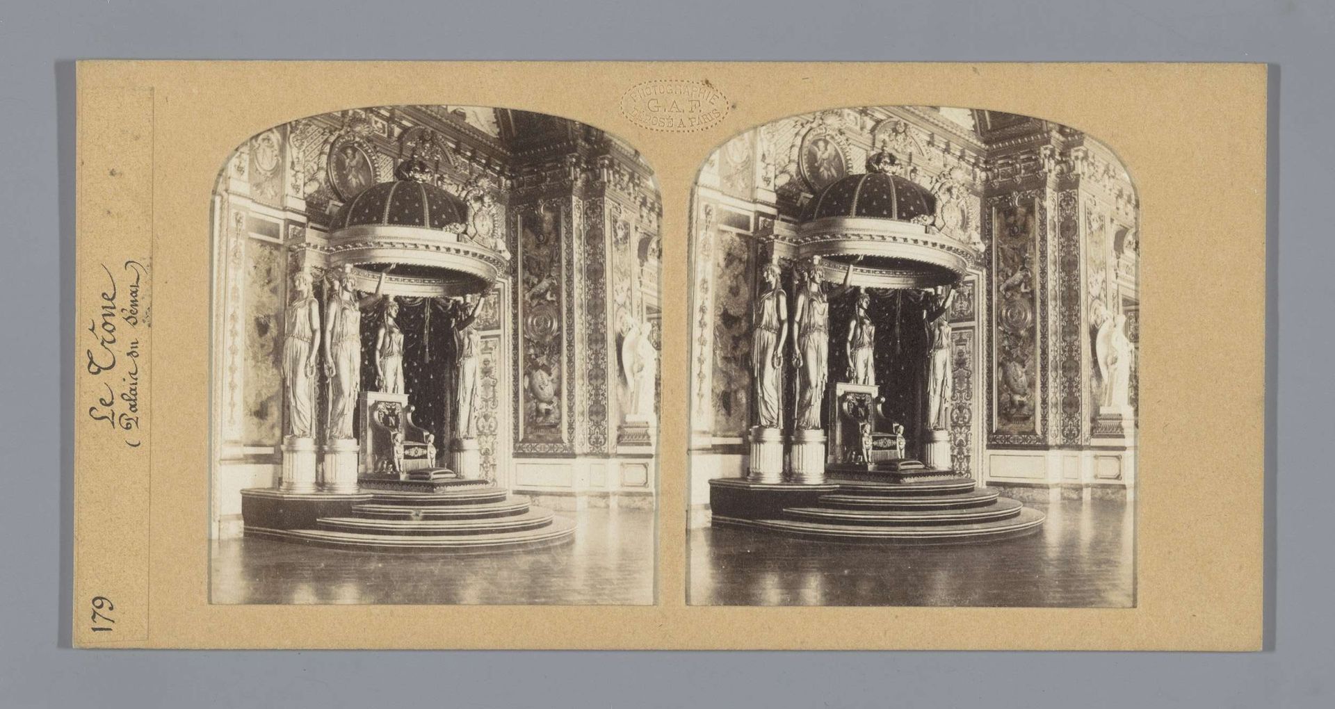 Troonzaal in het Palais du Luxembourg, Parijs by Florent Grau