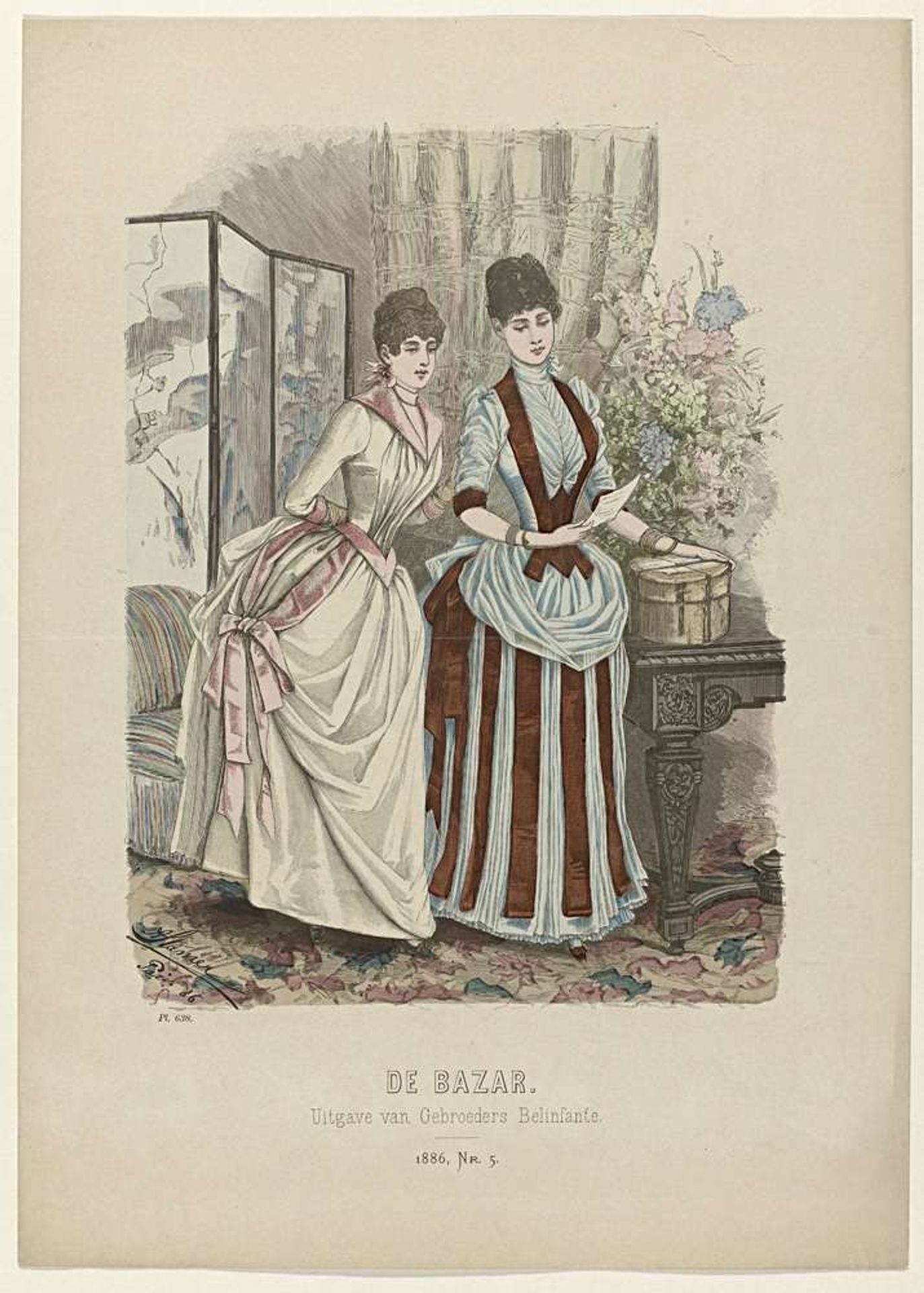 De Bazar, 1886, Nr. 5, Pl. 638 by Anonymous