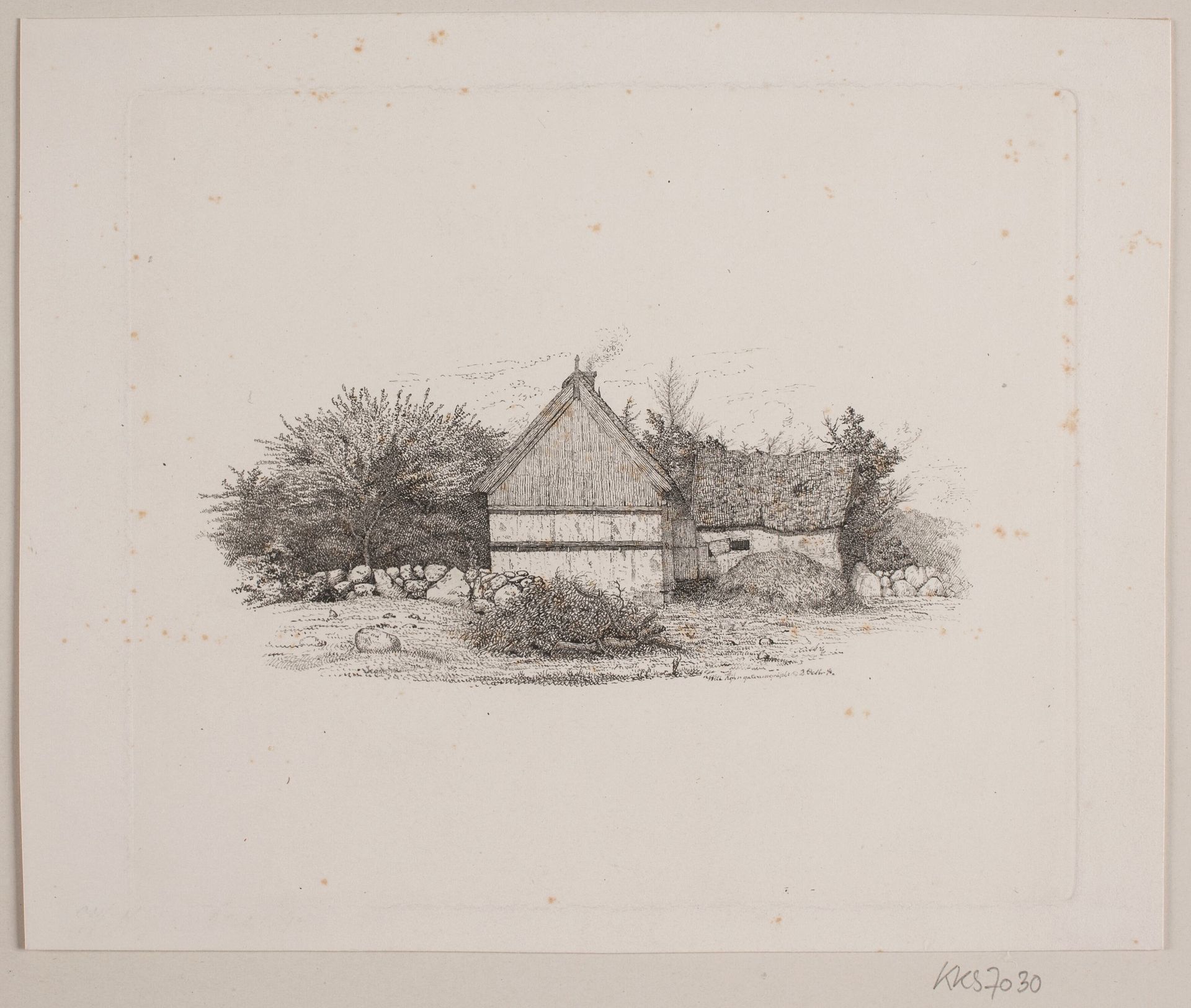 Et bondehus by Vilhelm Kyhn