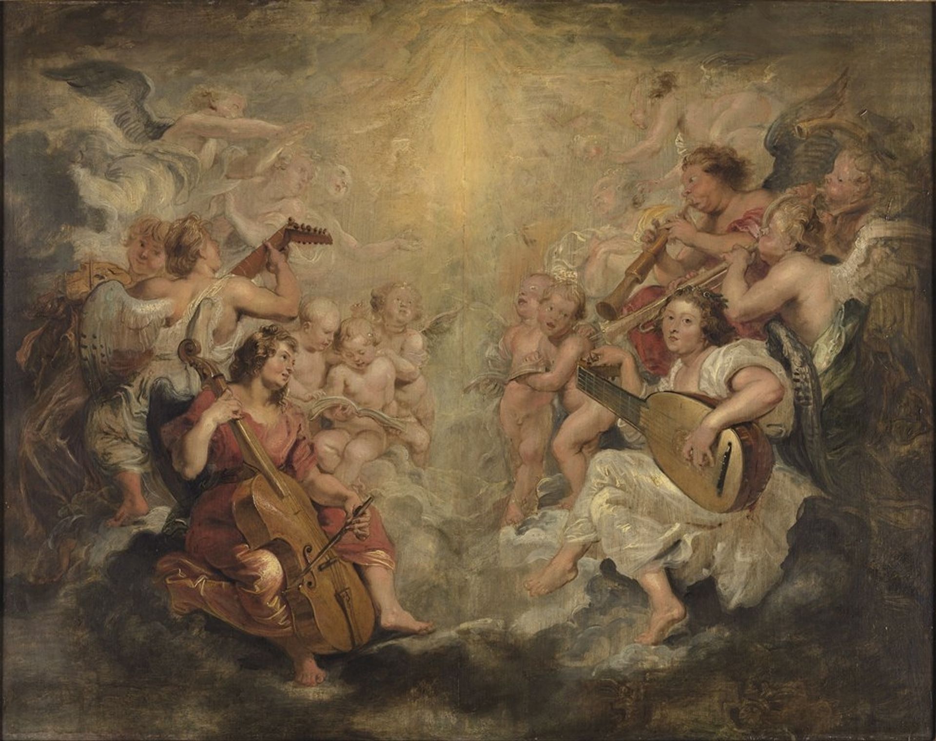 Music making angels by Peter Paul Rubens