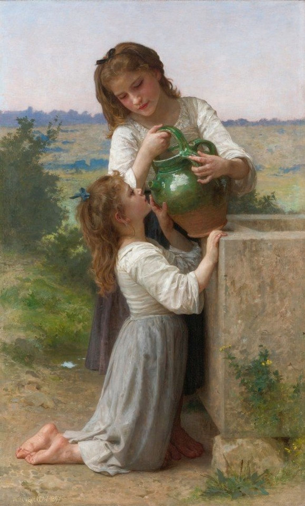 À La Fontaine by William Bouguereau