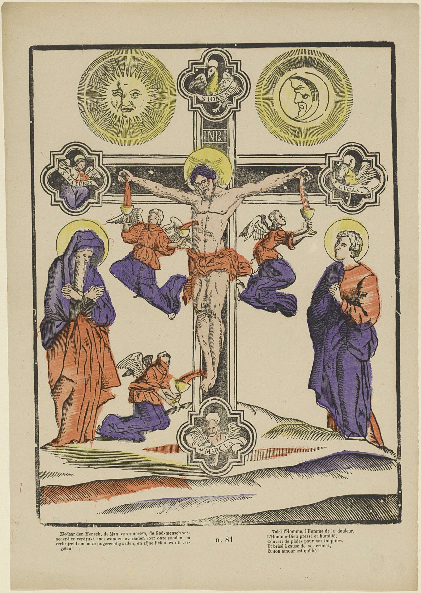 Christus aan het kruis by Franciscus Antonius Beersmans