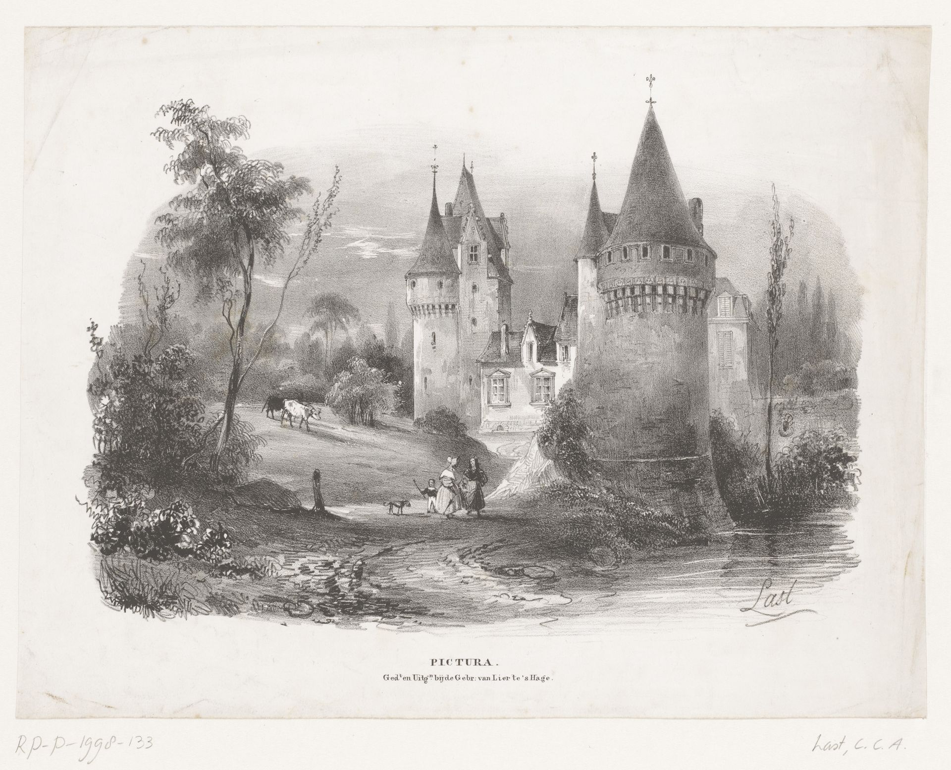 Kasteel by Carel Christiaan Antony Last