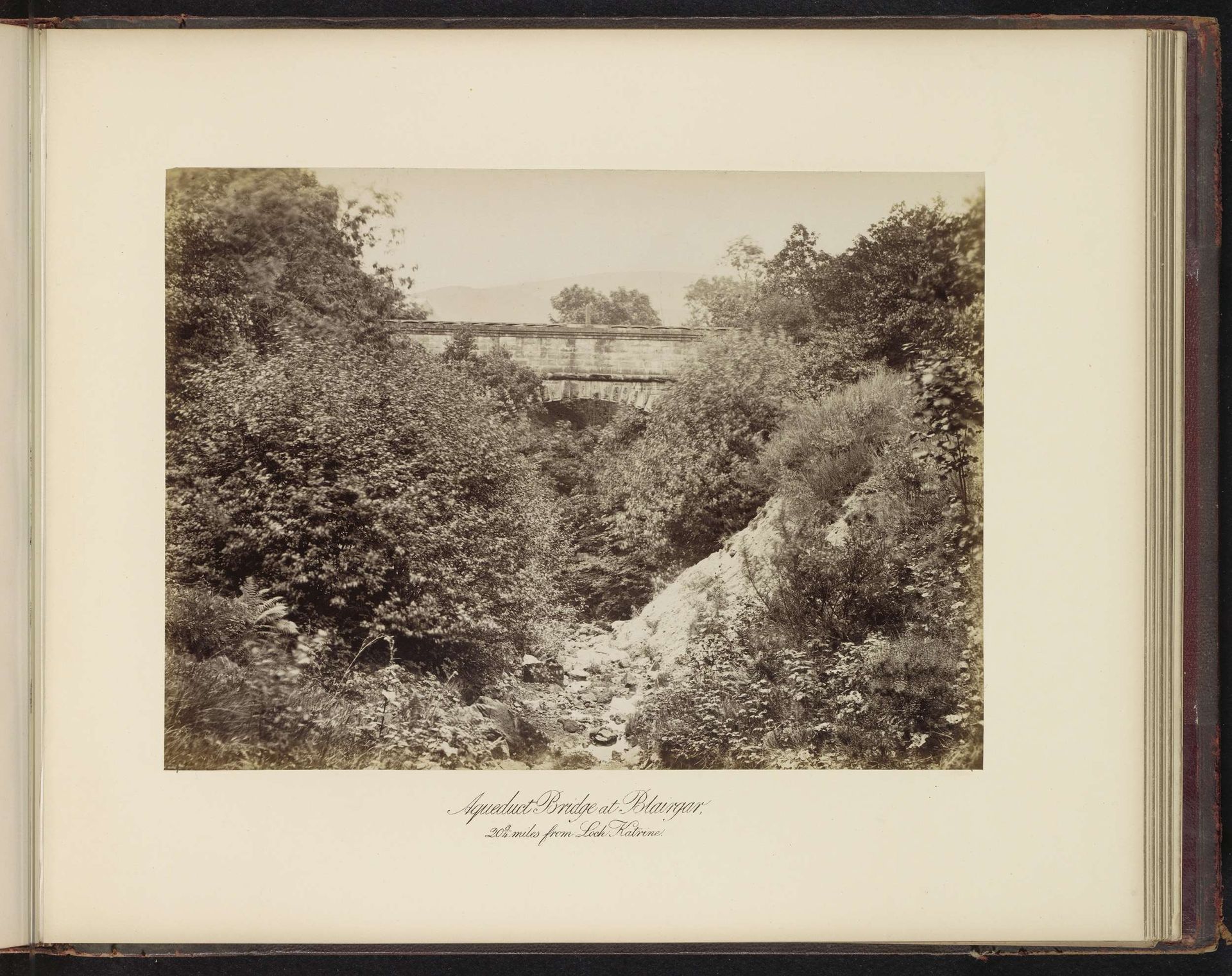 Aqueduct Bridge at Blairgar, 20 3/4 miles from Loch Katrine by T. & R. Annan & Sons