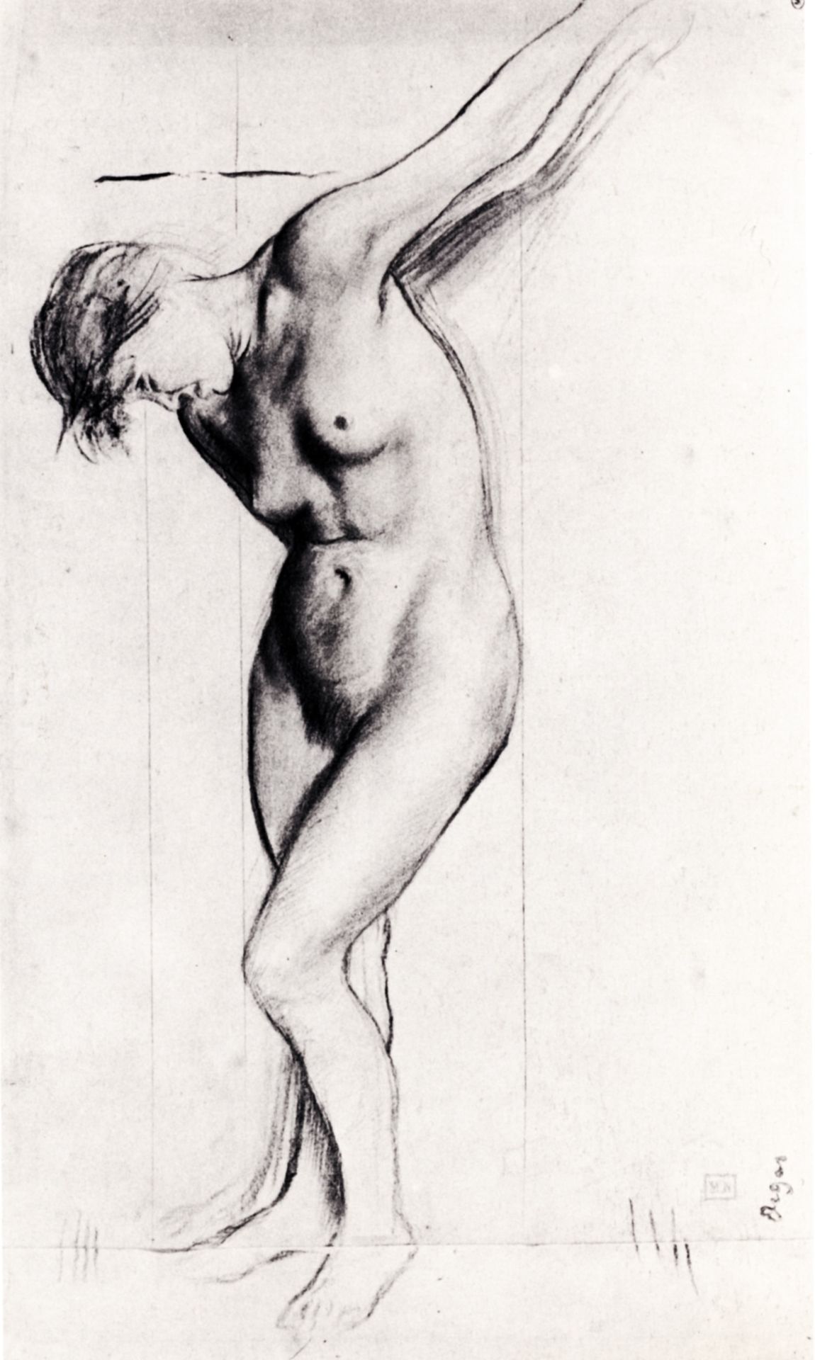 Study for the Medieval War Scene by Edgar Degas