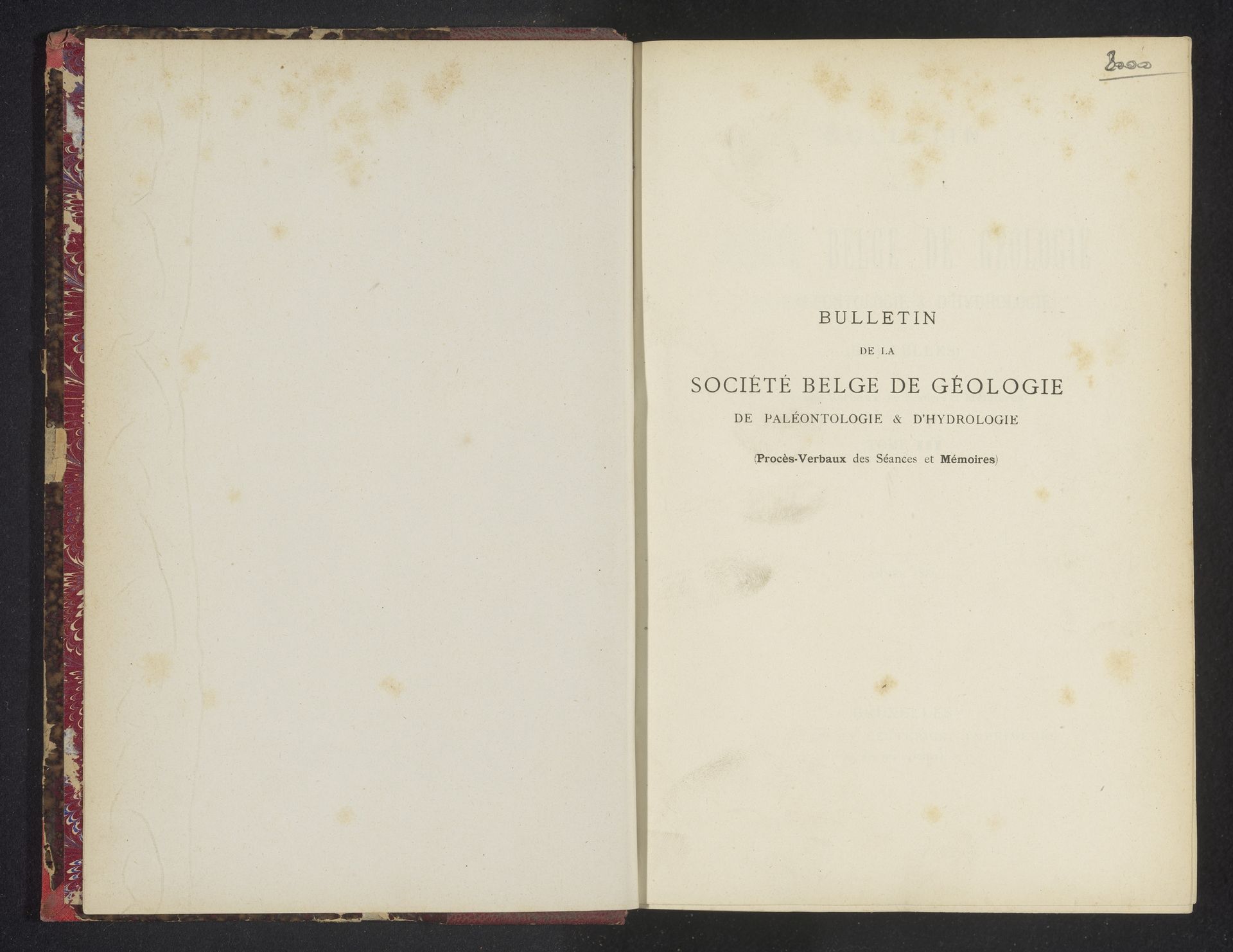 Bulletin de la Société belge de géologie, de paléontologie et d'hydrologie by Polleunis et Ceuterick