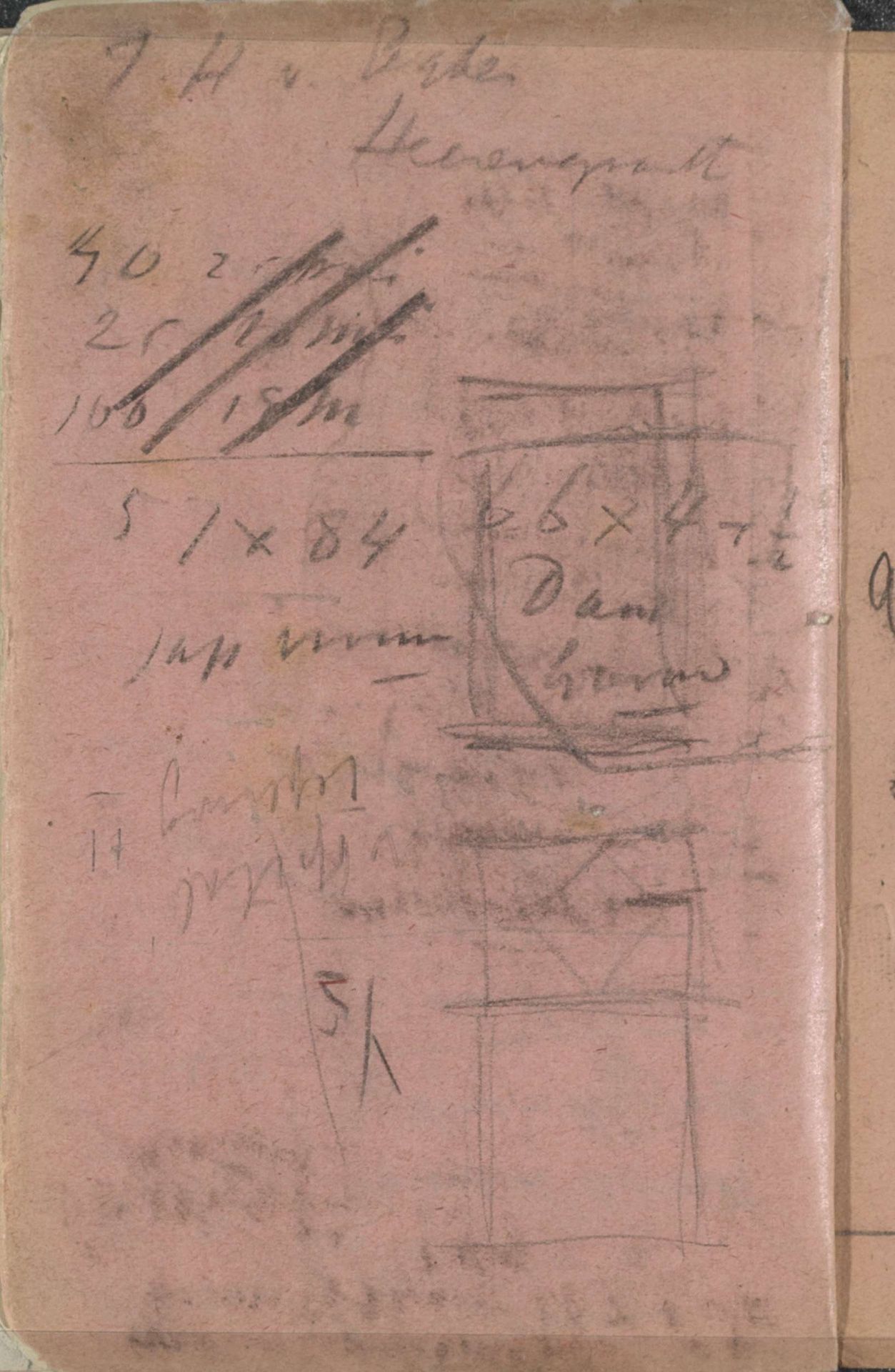 Studies en annotaties by George Hendrik Breitner