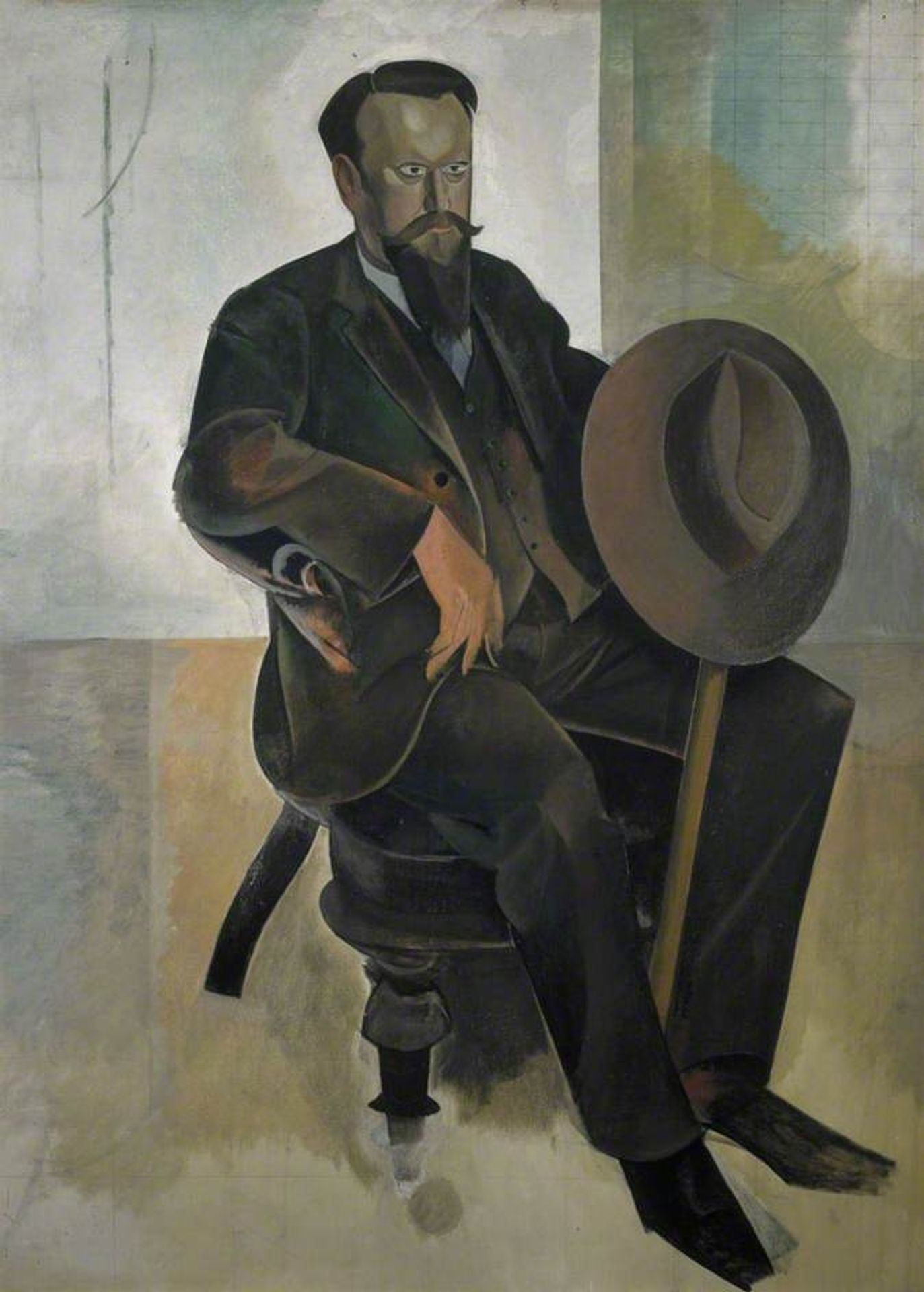 Edwin Evans by Wyndham Lewis