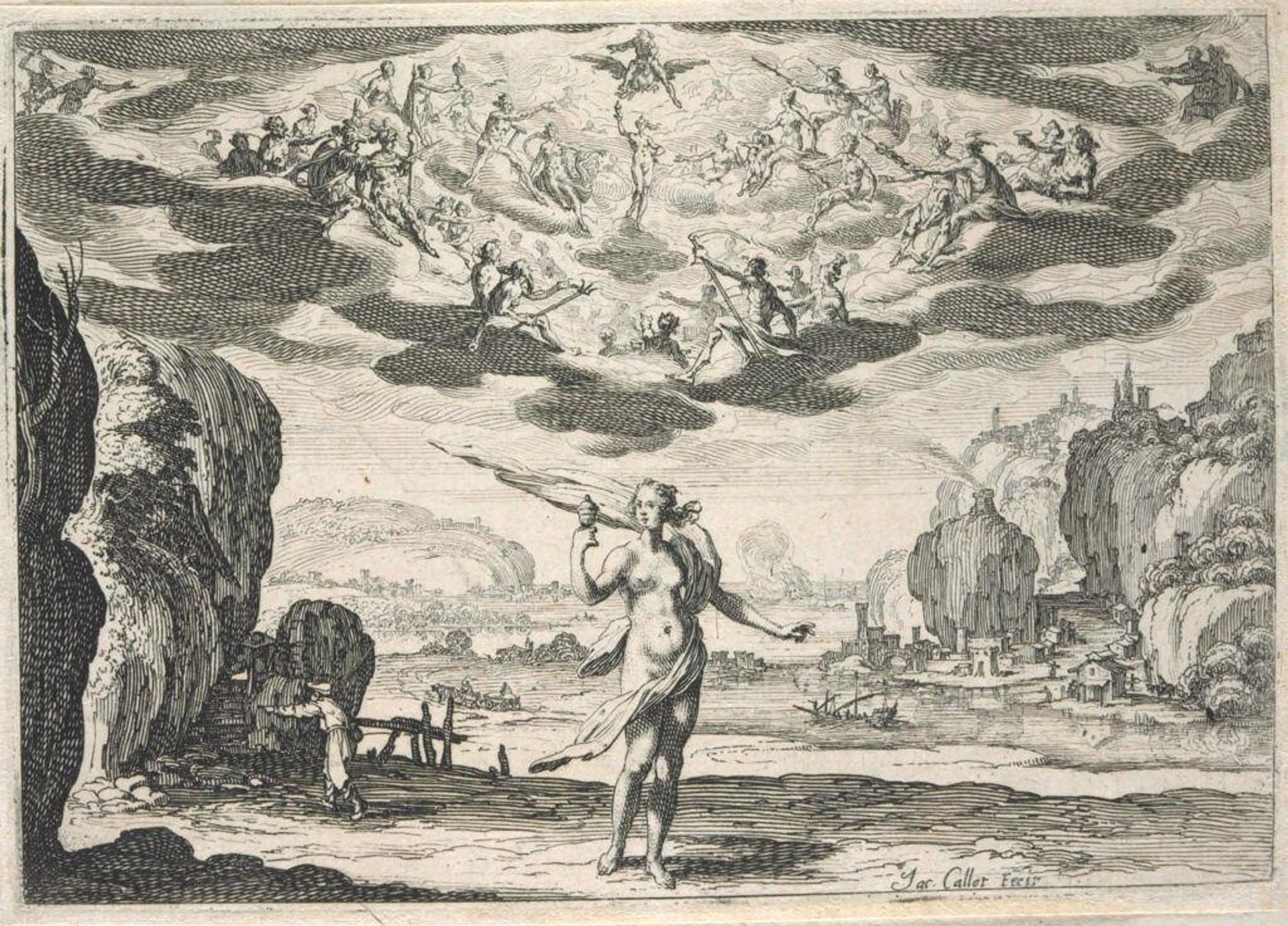 Pandora by Jacques Callot