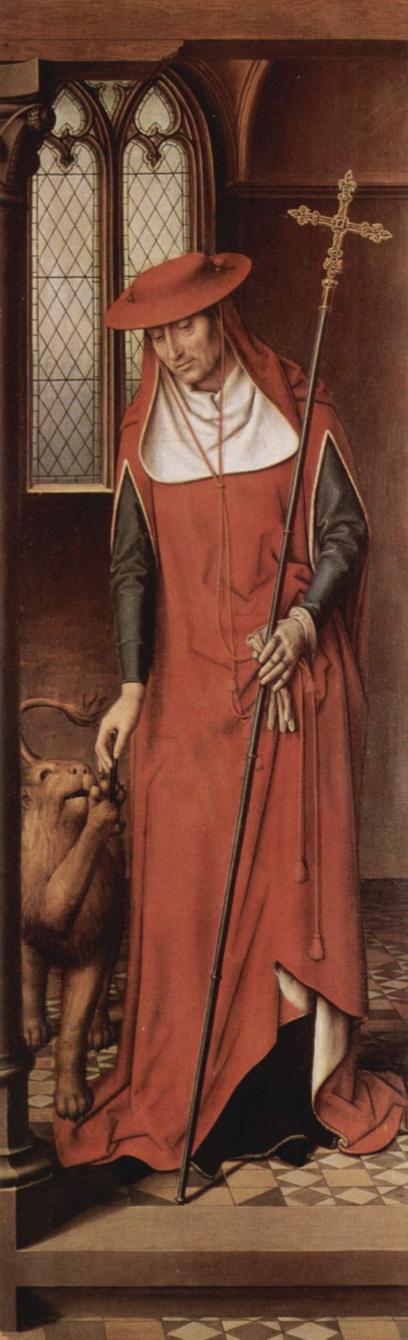 Altar triptych from the Lübeck Cathedral (detail) by Hans Memling
