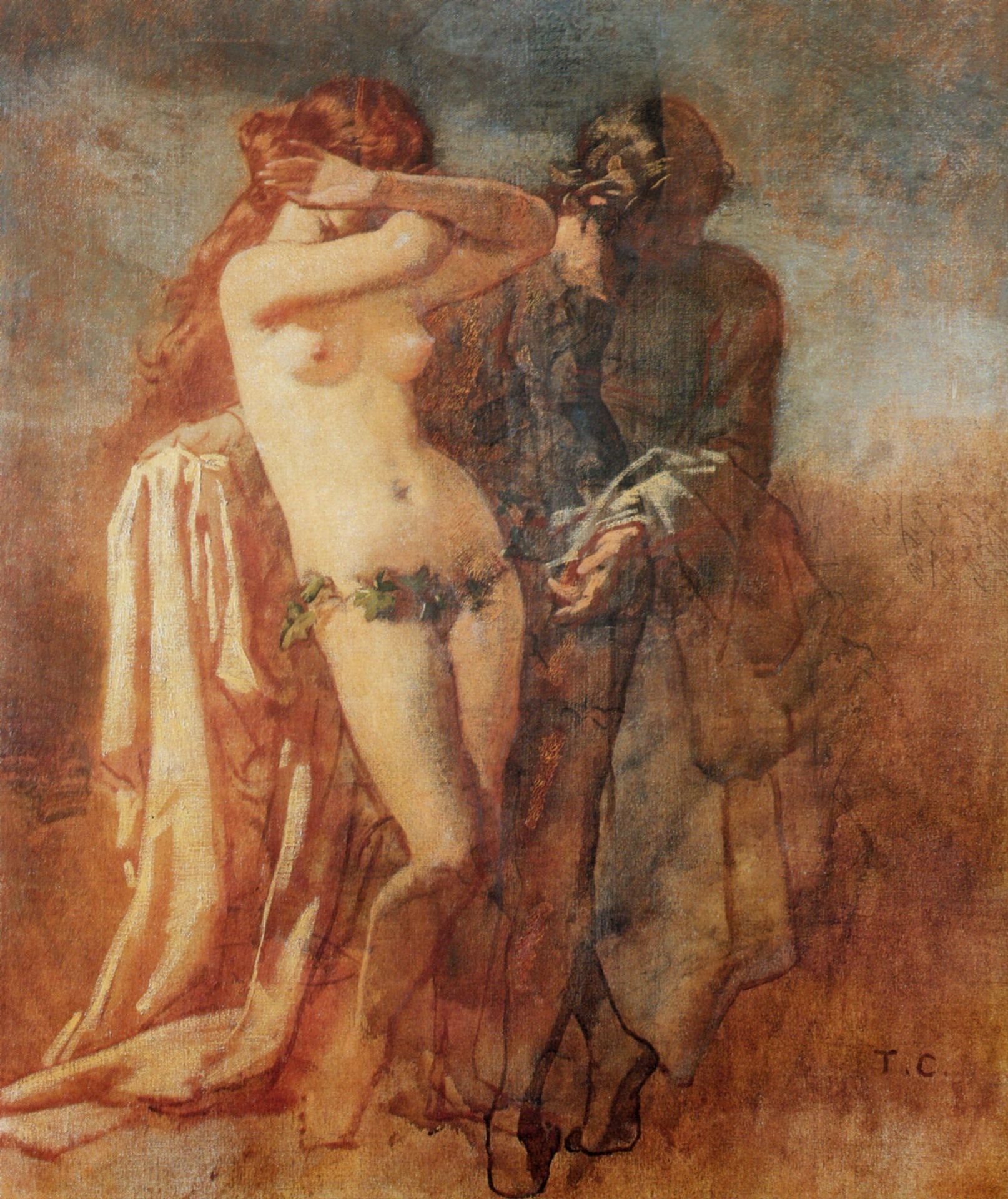 Courtesan and her mother by Thomas Couture