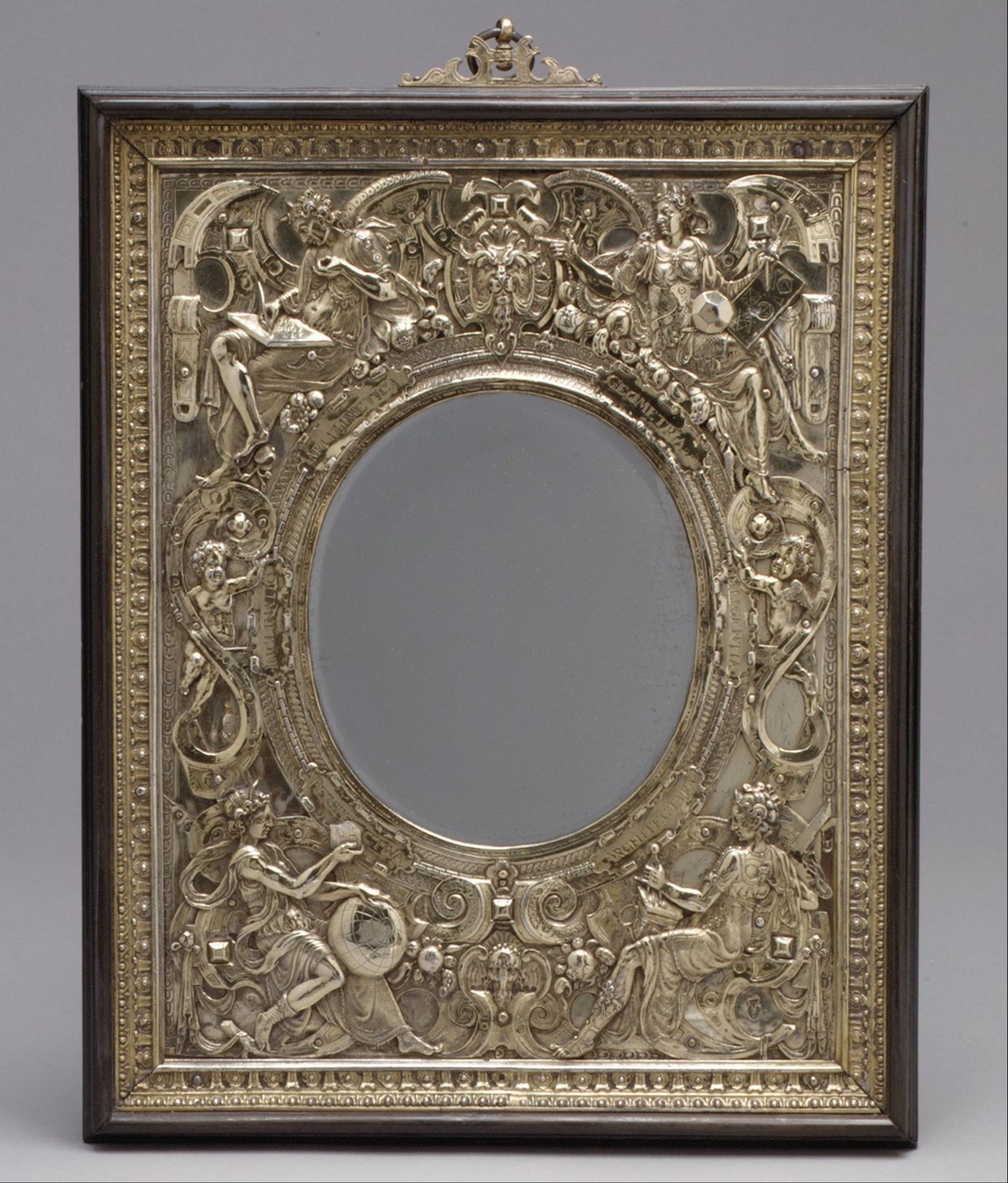 Relief mounted as a mirror frame by Wenzel Jamnitzer