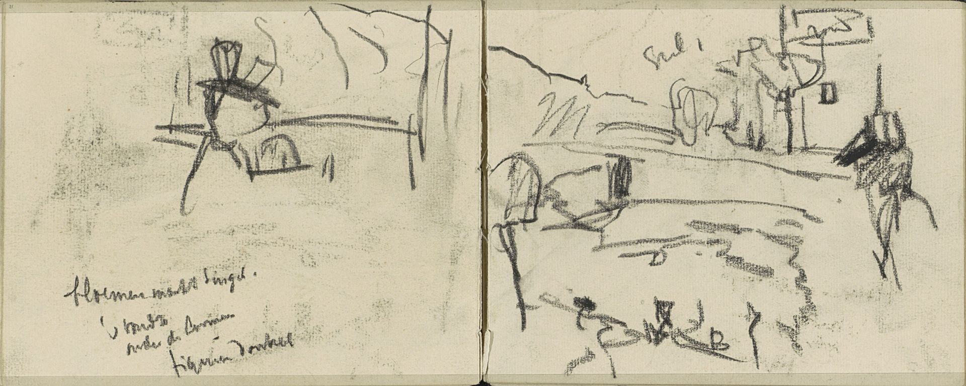 Gezicht op de Bloemenmarkt aan het Singel te Amsterdam by George Hendrik Breitner