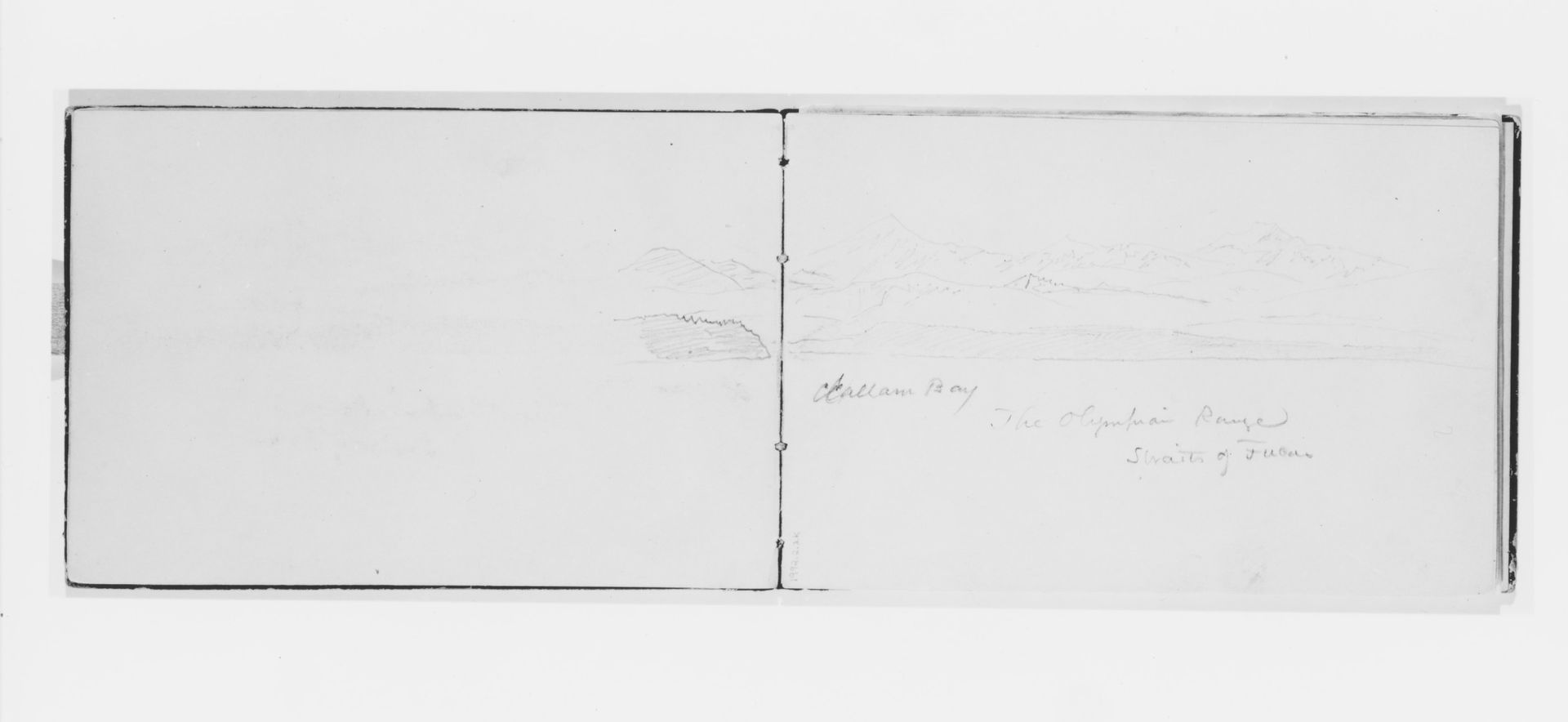 Clallam Bay, Olympian Range, Straits of [Juan de] Fuca (from Sketchbook X) by William Trost Richards
