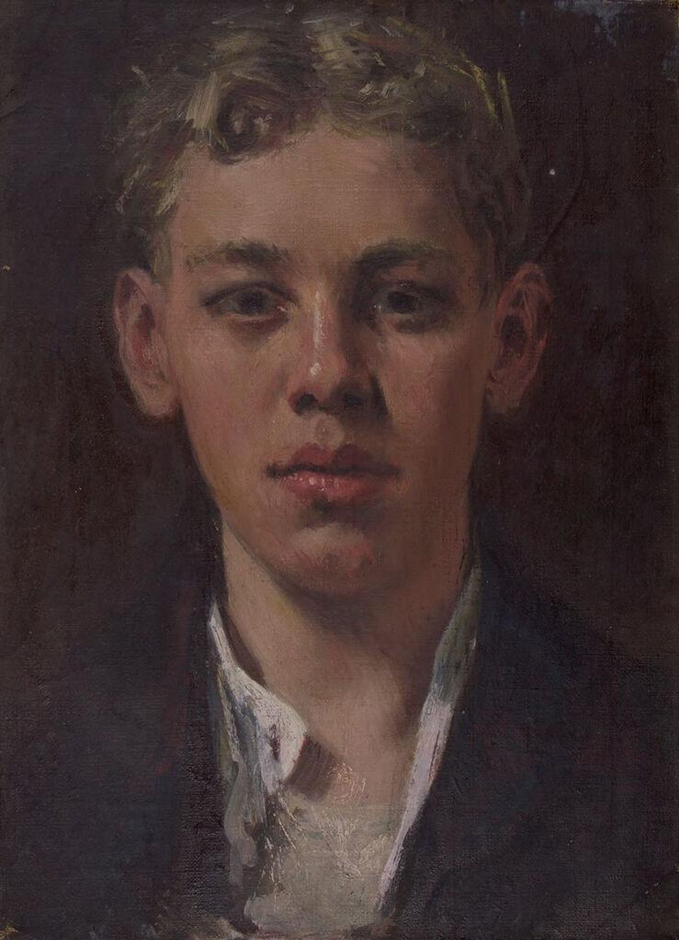 Portrait of a Young Man with Black Jacket by Denman Waldo Ross