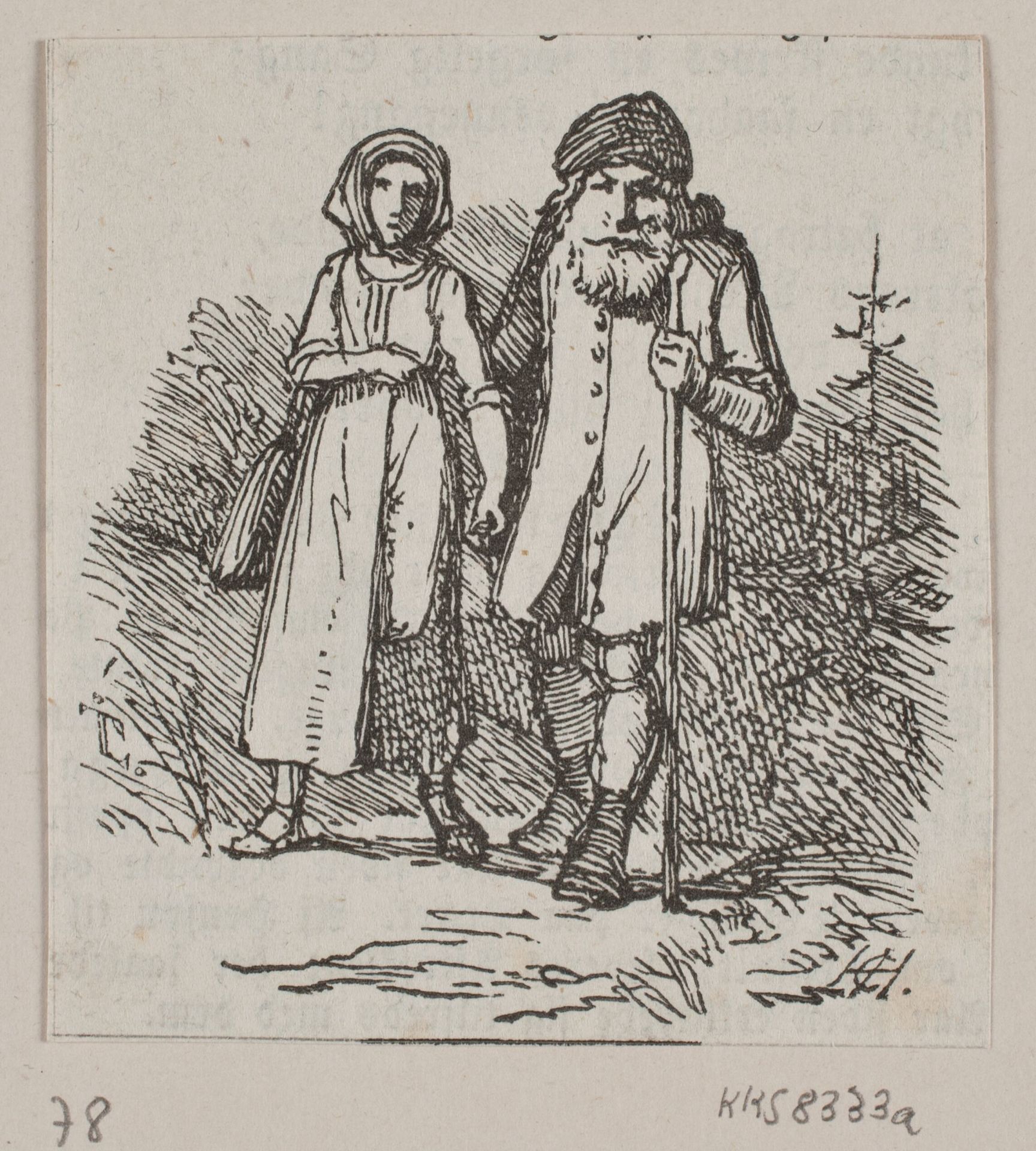 En gammel mand og en ung kvinde by H. C. Henneberg