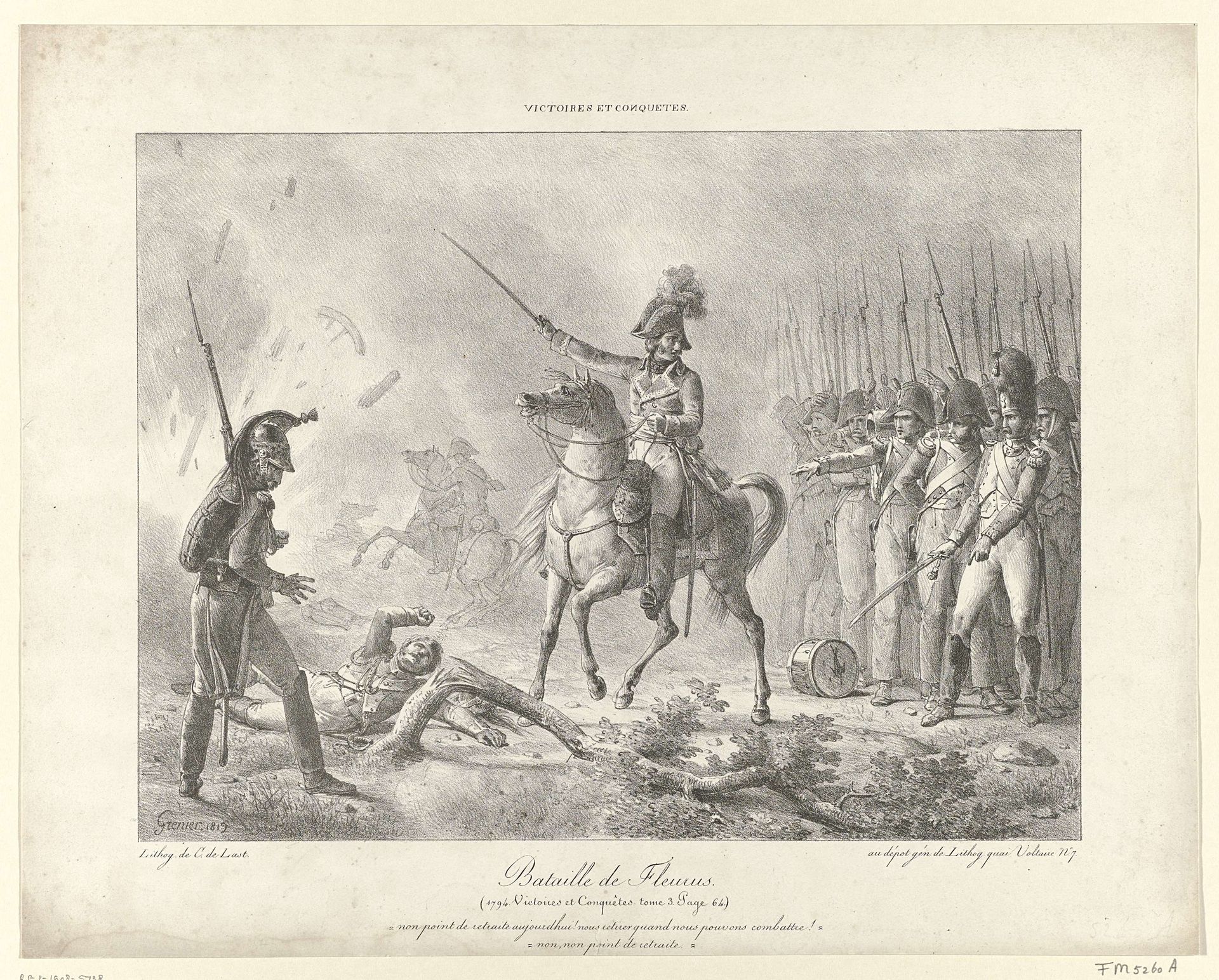 Slag bij Fleurus, 1794 by François Grenier
