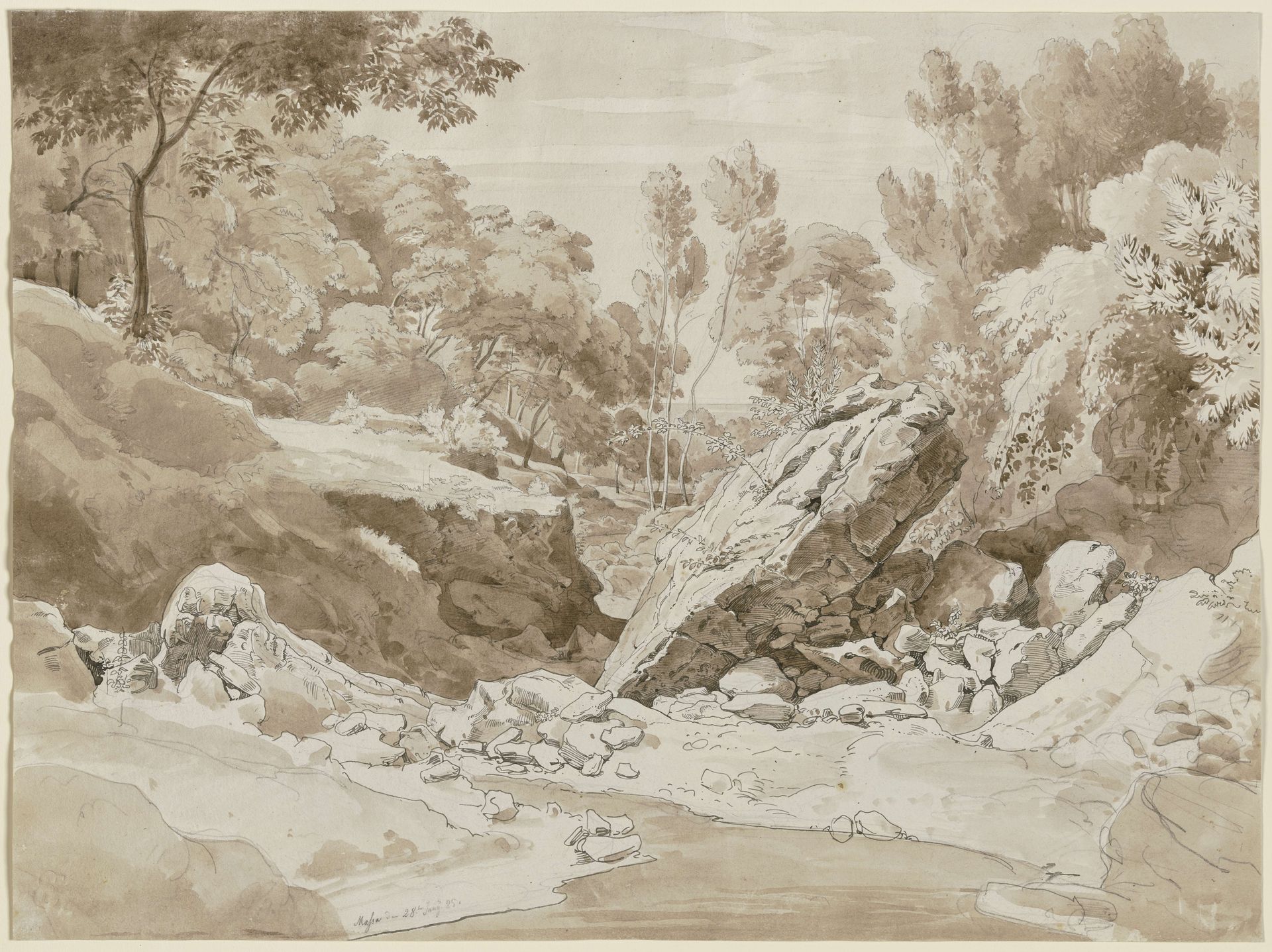 Felslandschaft bei Massa di Carrara by Ernst Fries