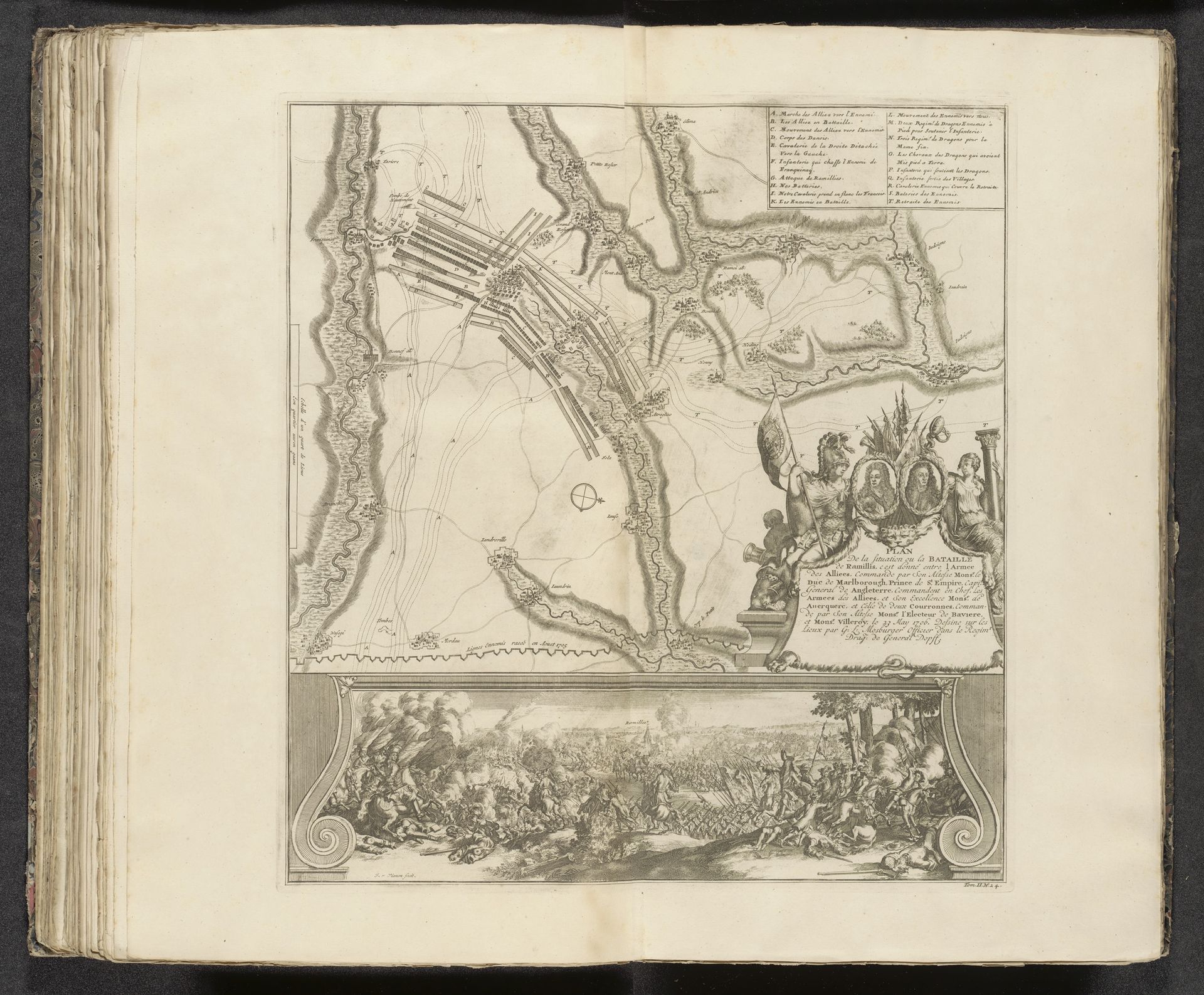 Slag bij Ramillies, 1706 by Jan van Vianen