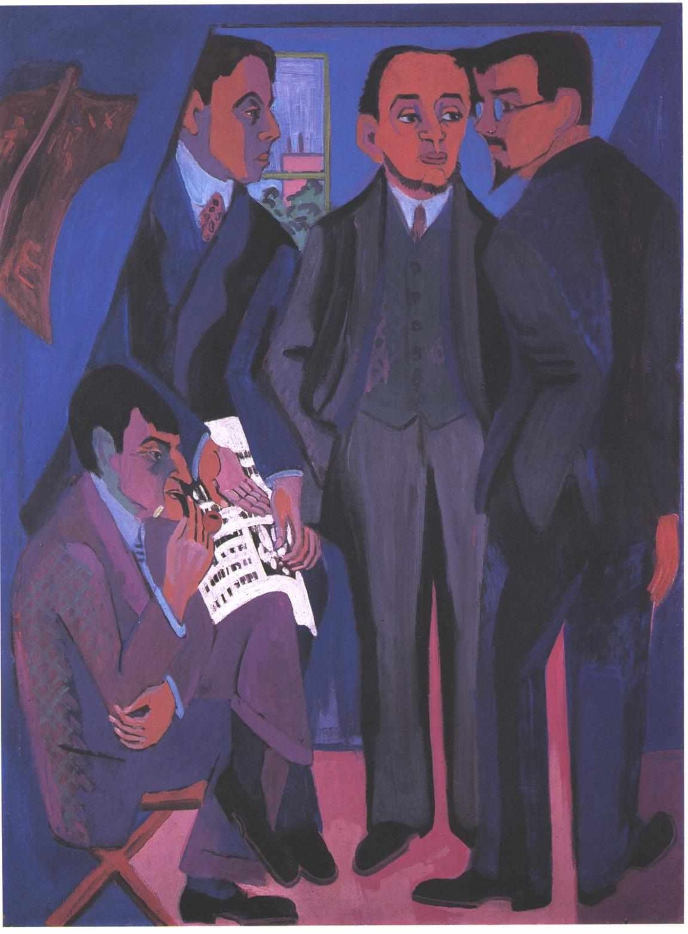 Group of Artists by Ernst Ludwig Kirchner