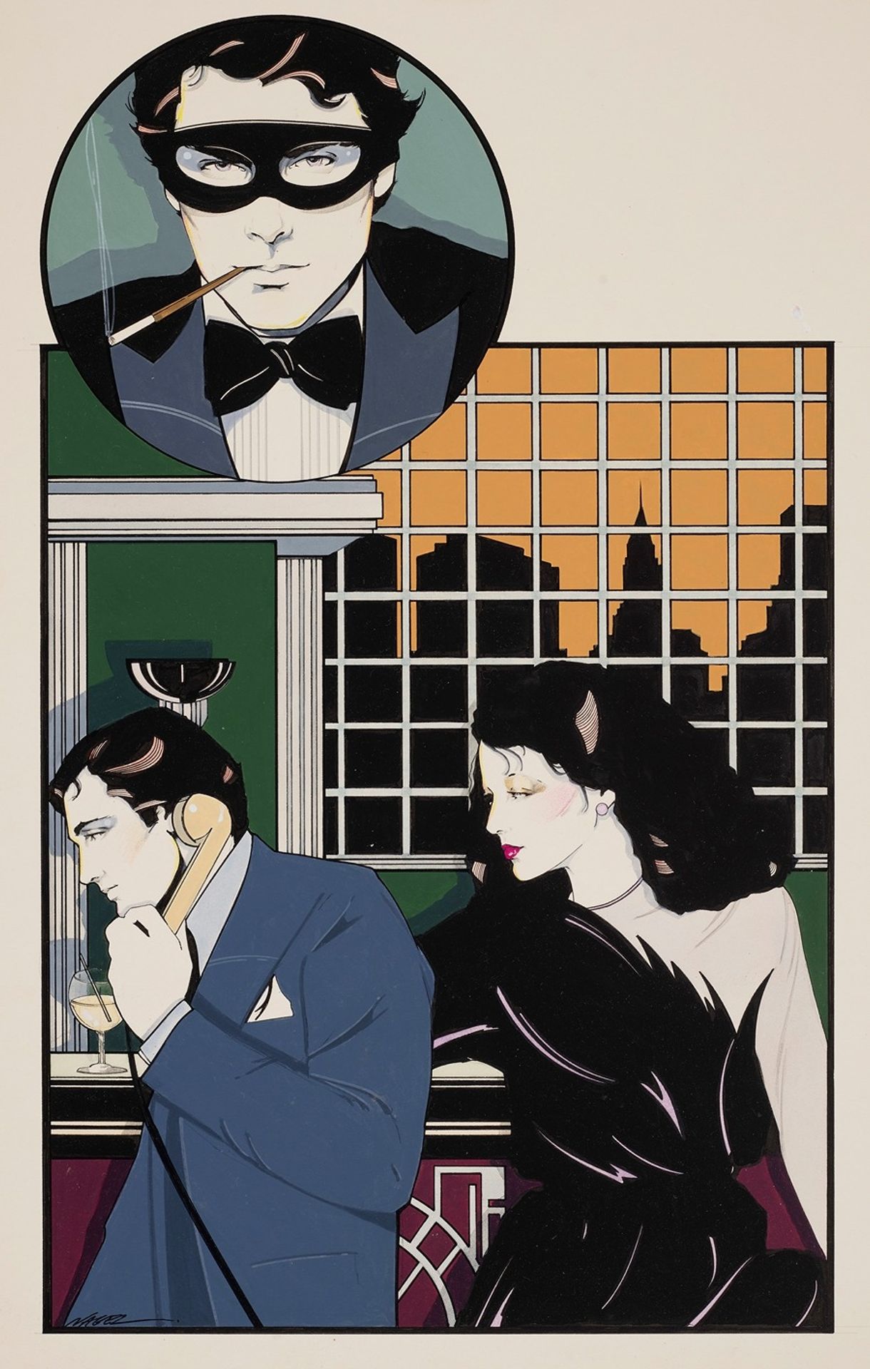 Cat Burglar by Patrick Nagel
