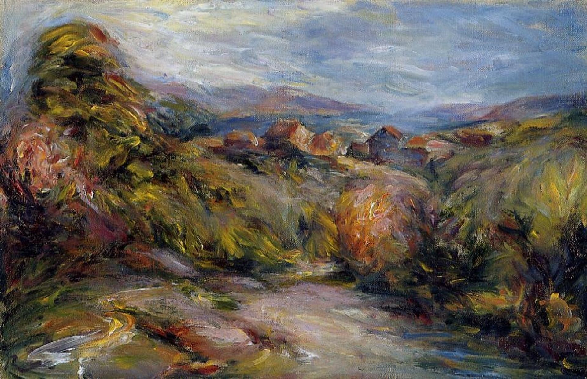 The Hills of Cagnes by Pierre-Auguste Renoir